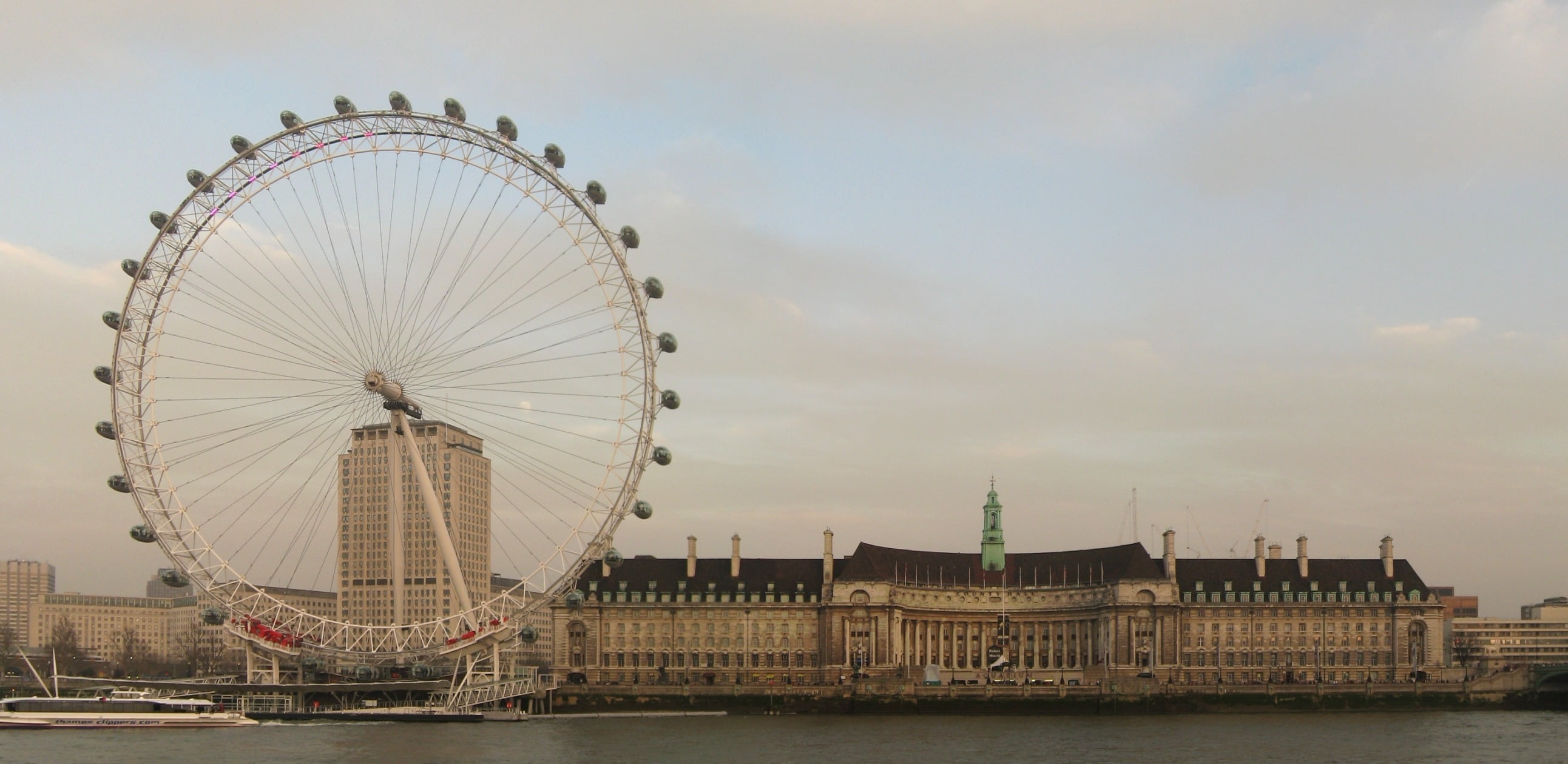 amusement park ride, bridge - Man Made Structure, sky, international Landmark, arts culture and entertainment, millennium Wheel, urban Skyline, travel, HD Wallpaper