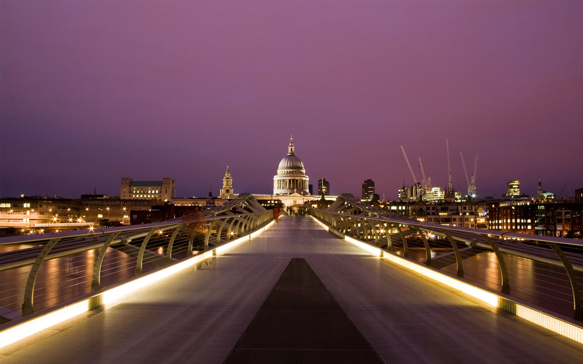 1080P, London, Millennium, bridge, HD Wallpaper
