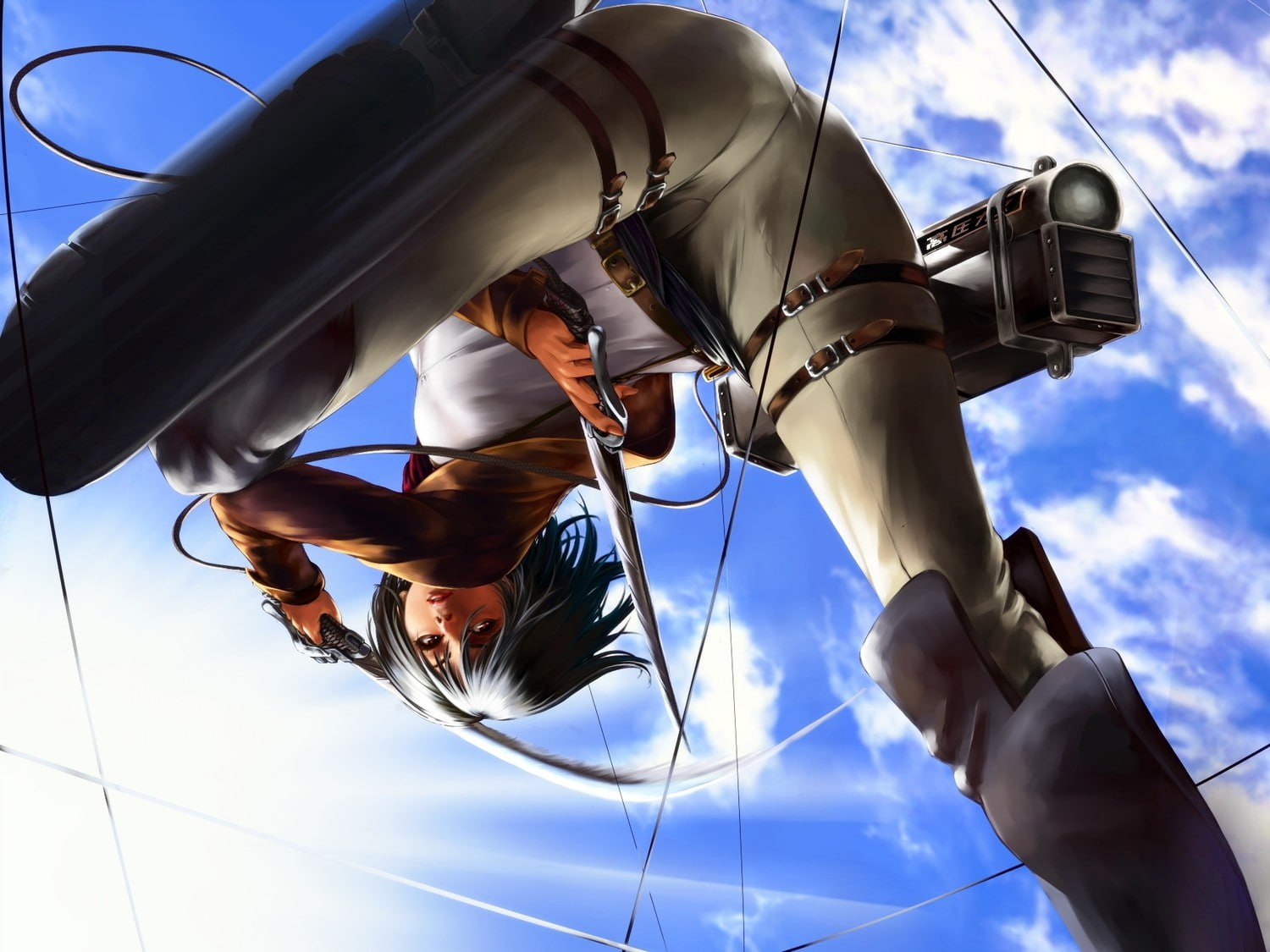 720P, Mikasa Ackerman, Shingeki no Kyojin, HD Wallpaper