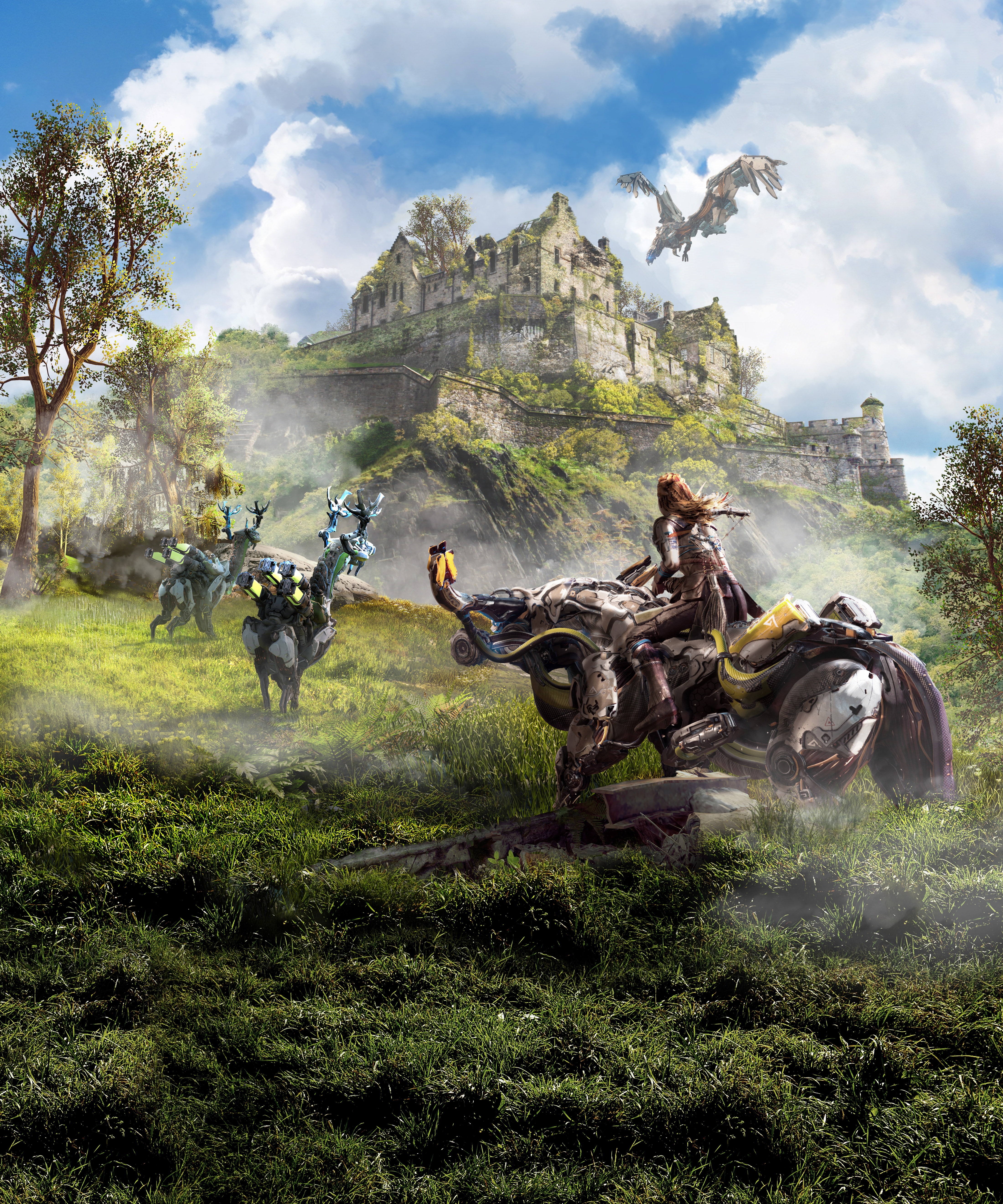 Stormbringer, Grazers, Broadhead, Horizon Zero Dawn, 5K, Aloy, Stormbird, Edinburgh, Phone HD Wallpaper