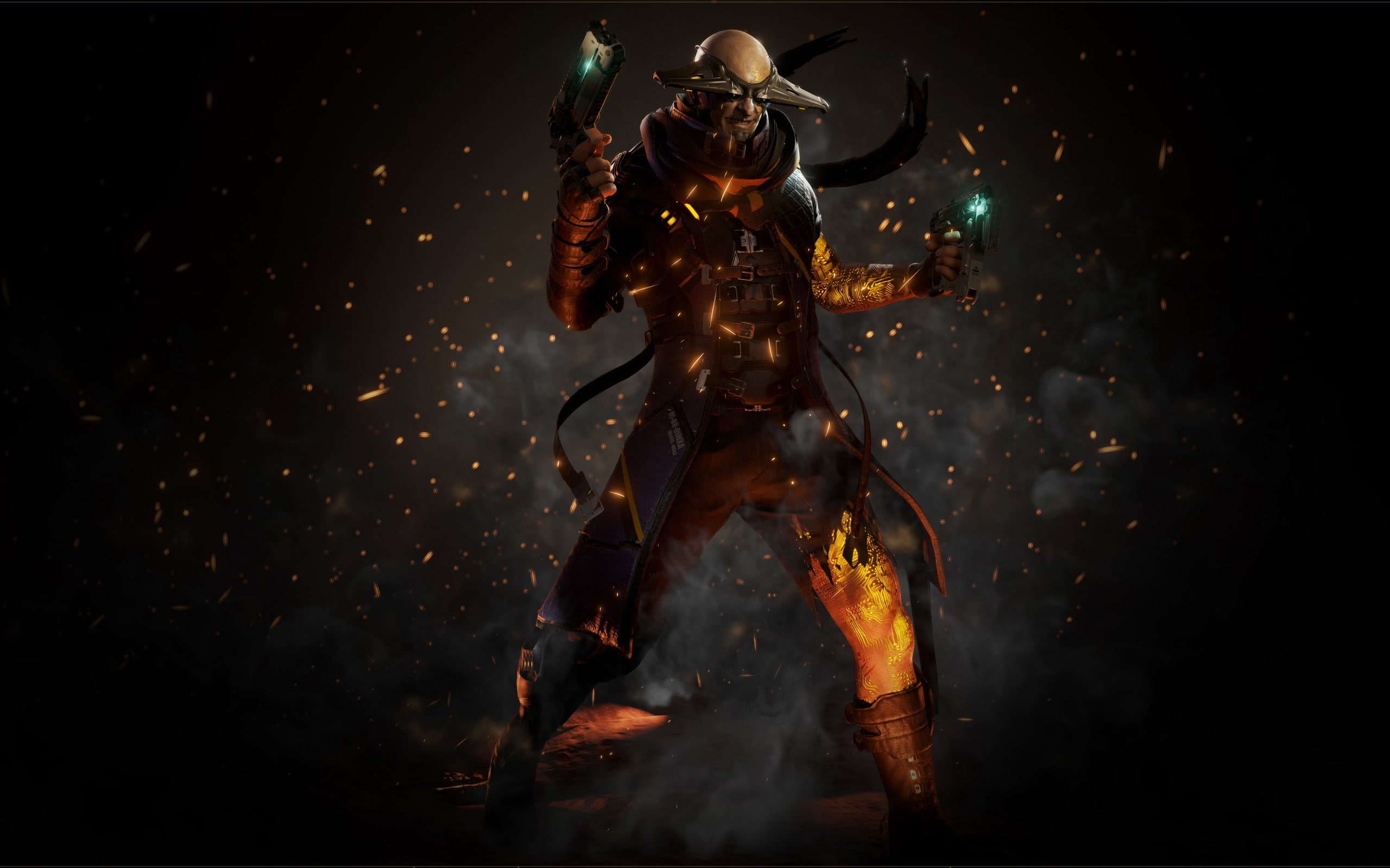 security, hd, smoke - physical structure, full length, studio shot, one person, game, protection, 2K, arts culture and entertainment, faust, night, sport, HD Wallpaper