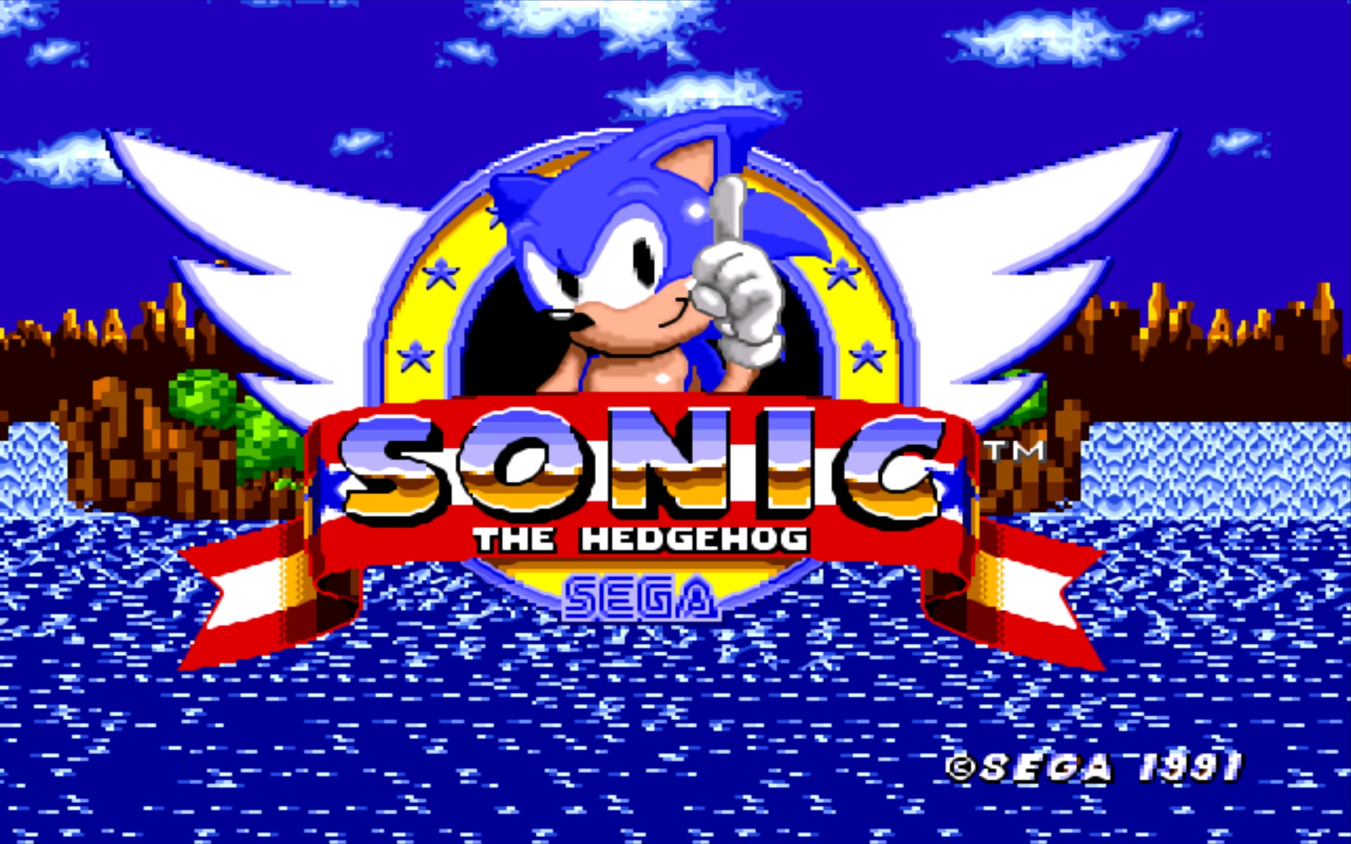 hd, 1080P, sega, Video Games, games, video, sonic the hedgehog, art, x, sonic, retro, hedgehog, screenshots, HD Wallpaper