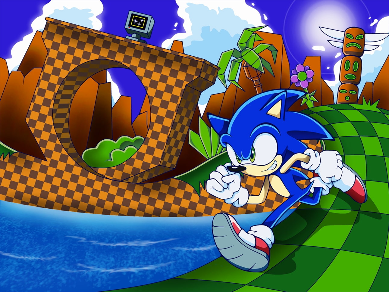 sega, x, entertainment, art, hedgehog, sonic the hedgehog, sonic, video, hd, 720P, Video Games, games, HD Wallpaper