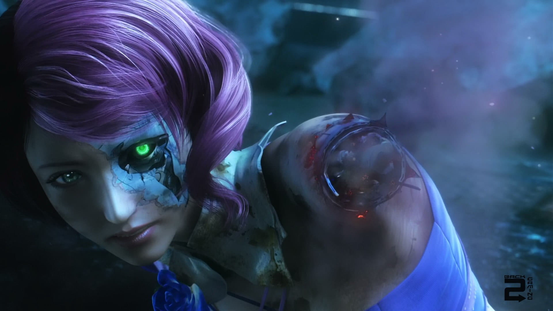 sea, Tekken: Blood Vengeance, women, animal wildlife, indoors, Tekken, headshot, underwater, transparent, character, real people, androids, dyed hair, HD Wallpaper