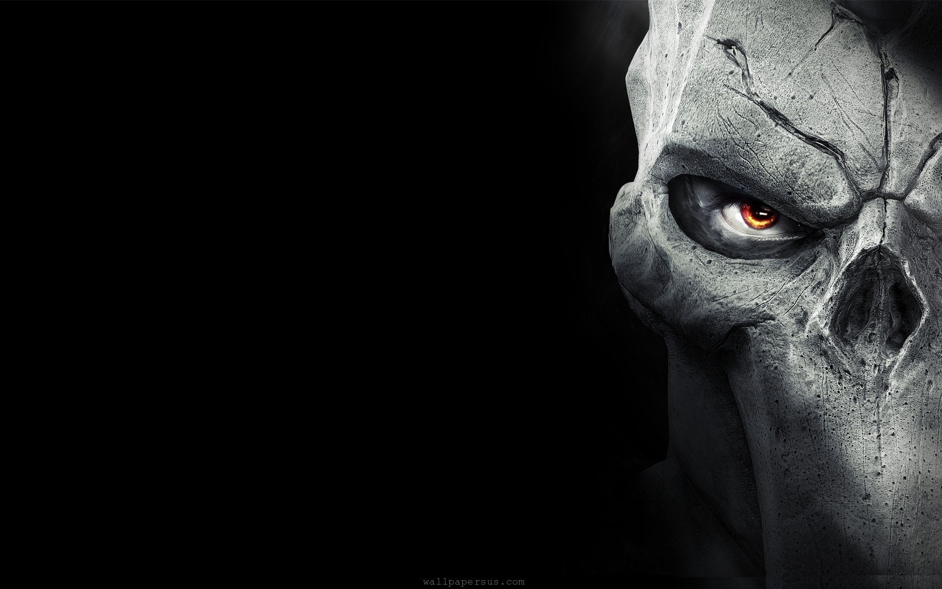celebration, 1080P, contemplation, portrait, close-up, obscured face, human body part, indoors, looking at camera, halloween, dark, copy space, headshot, HD Wallpaper