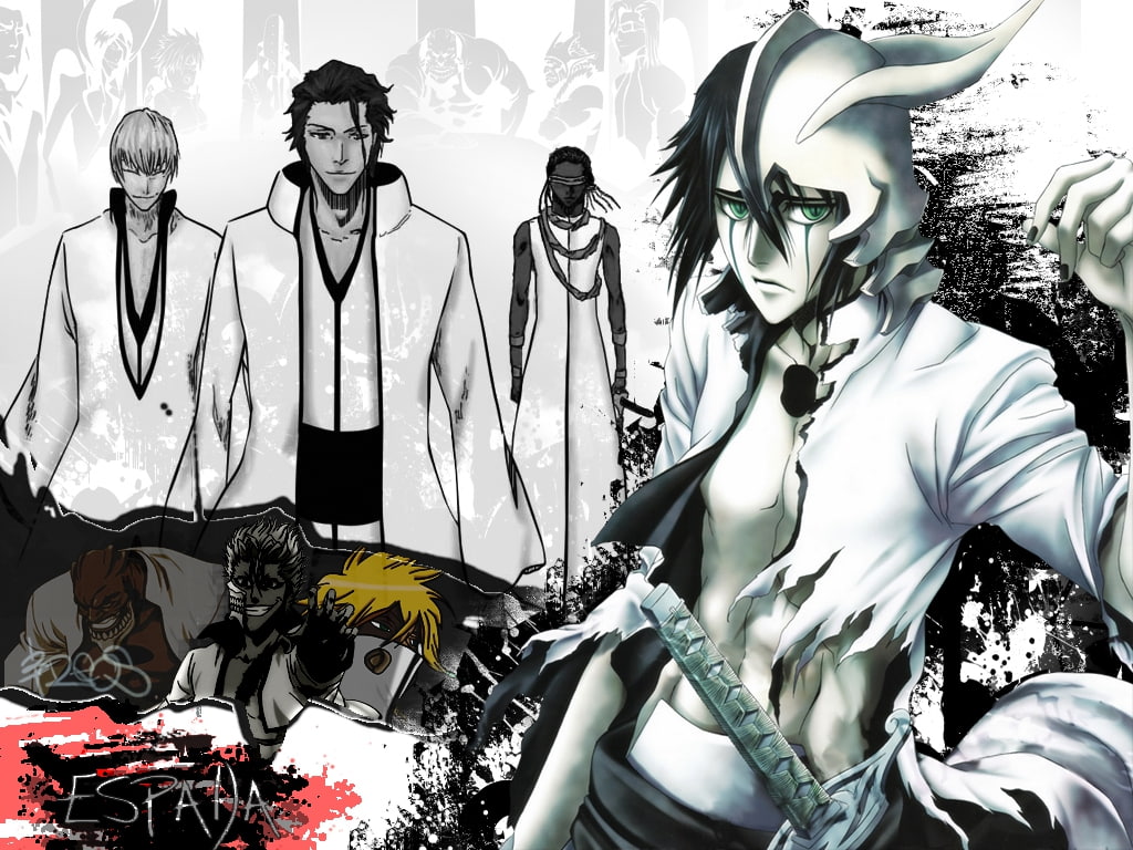 Tousen, 480P, art, ulquiorra, aizen, hd, anime, bleach, gin, HD Wallpaper