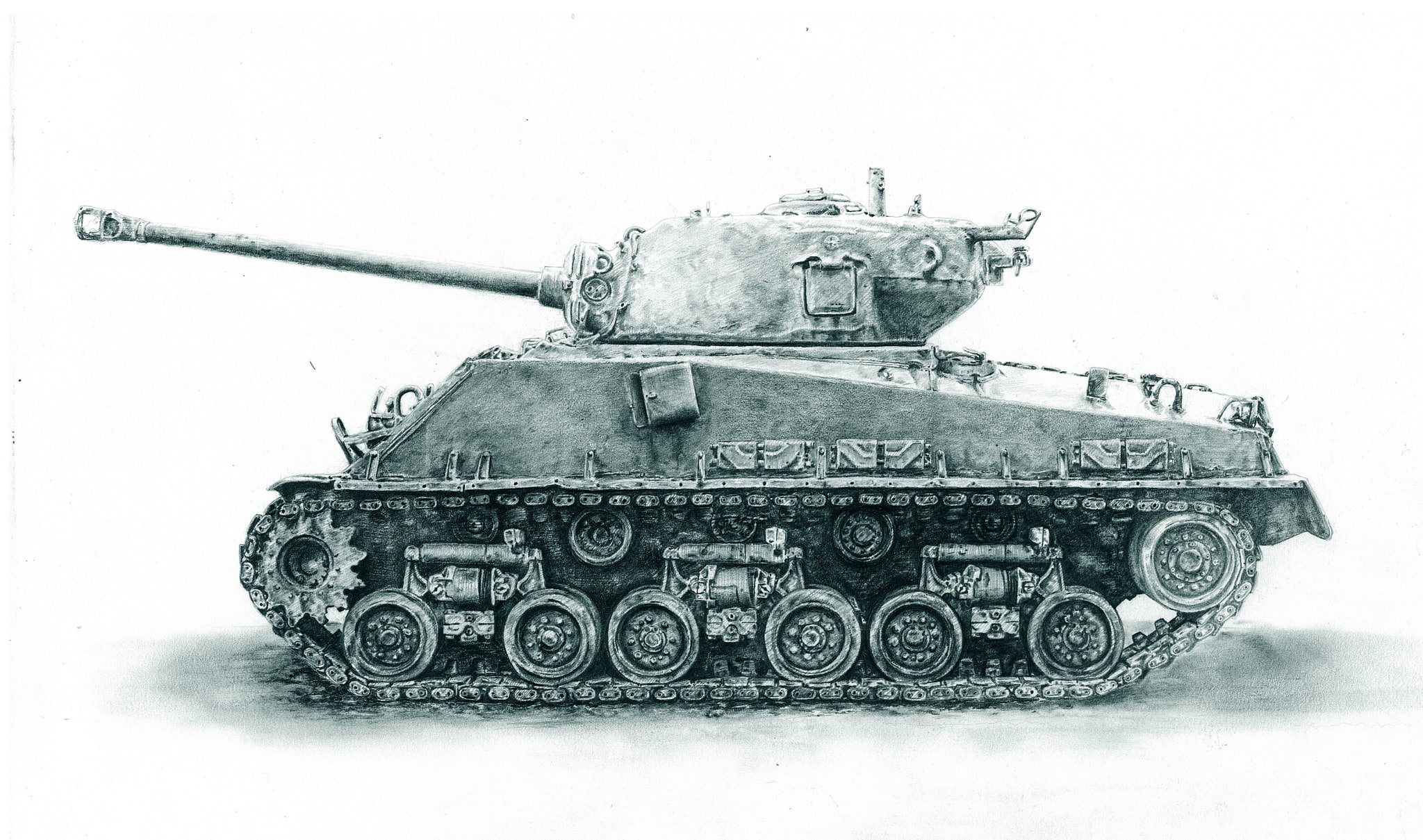 M4 Sherman, " Sherman", Second, average, figure, period, world, war, tank, 1080P, HD Wallpaper