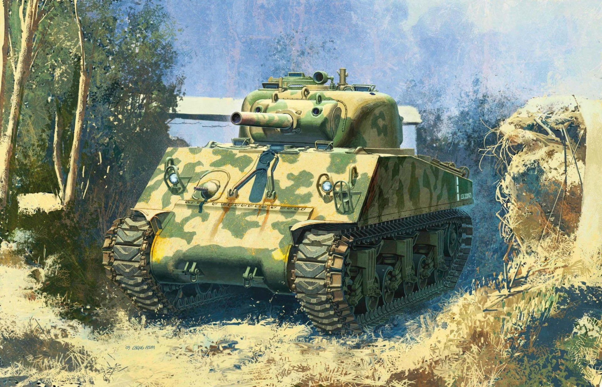 Tanks, M4 Sherman, 1080P, HD Wallpaper