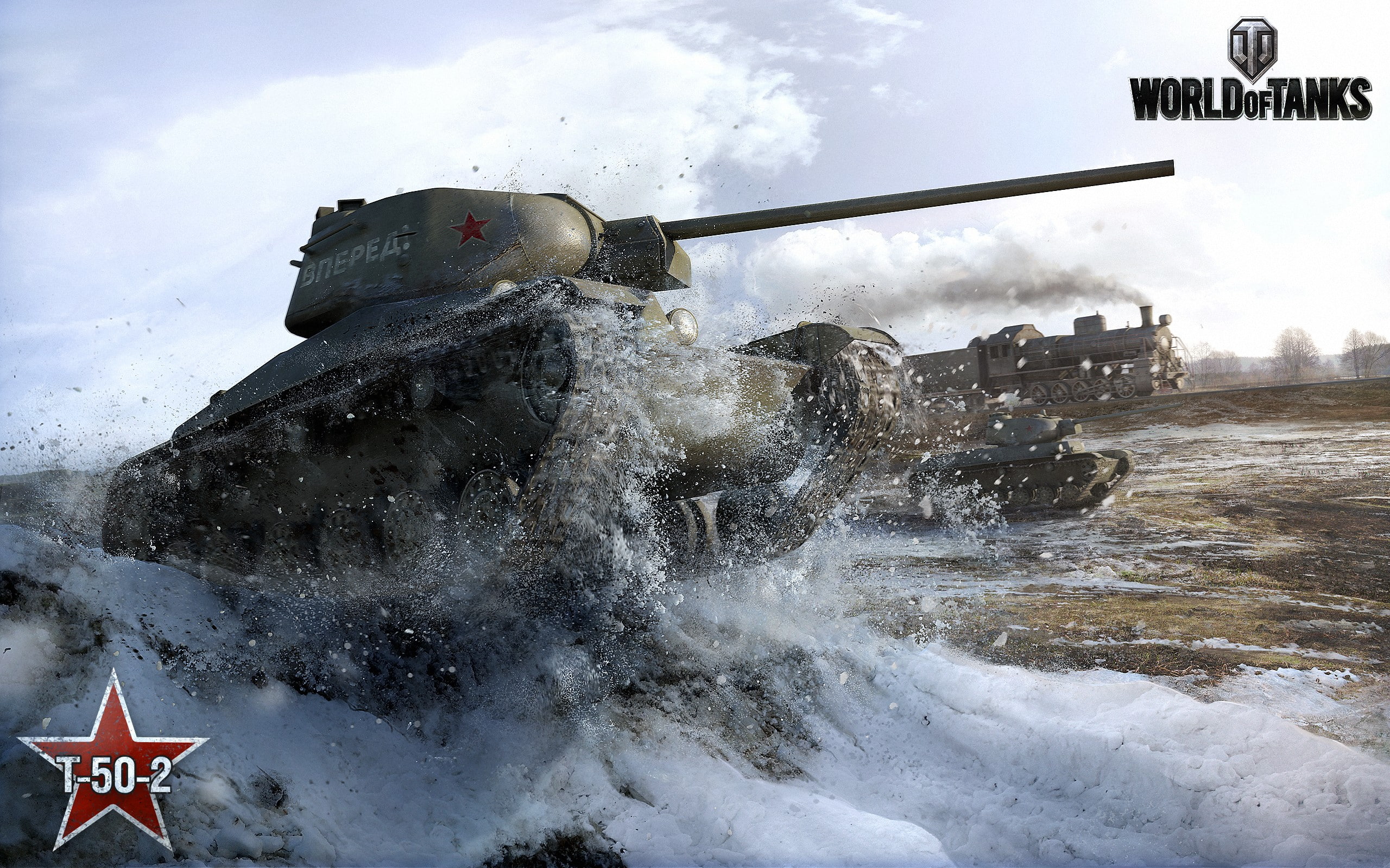T-50-2, wargaming, 2K, video games, tank, World of Tanks, HD Wallpaper