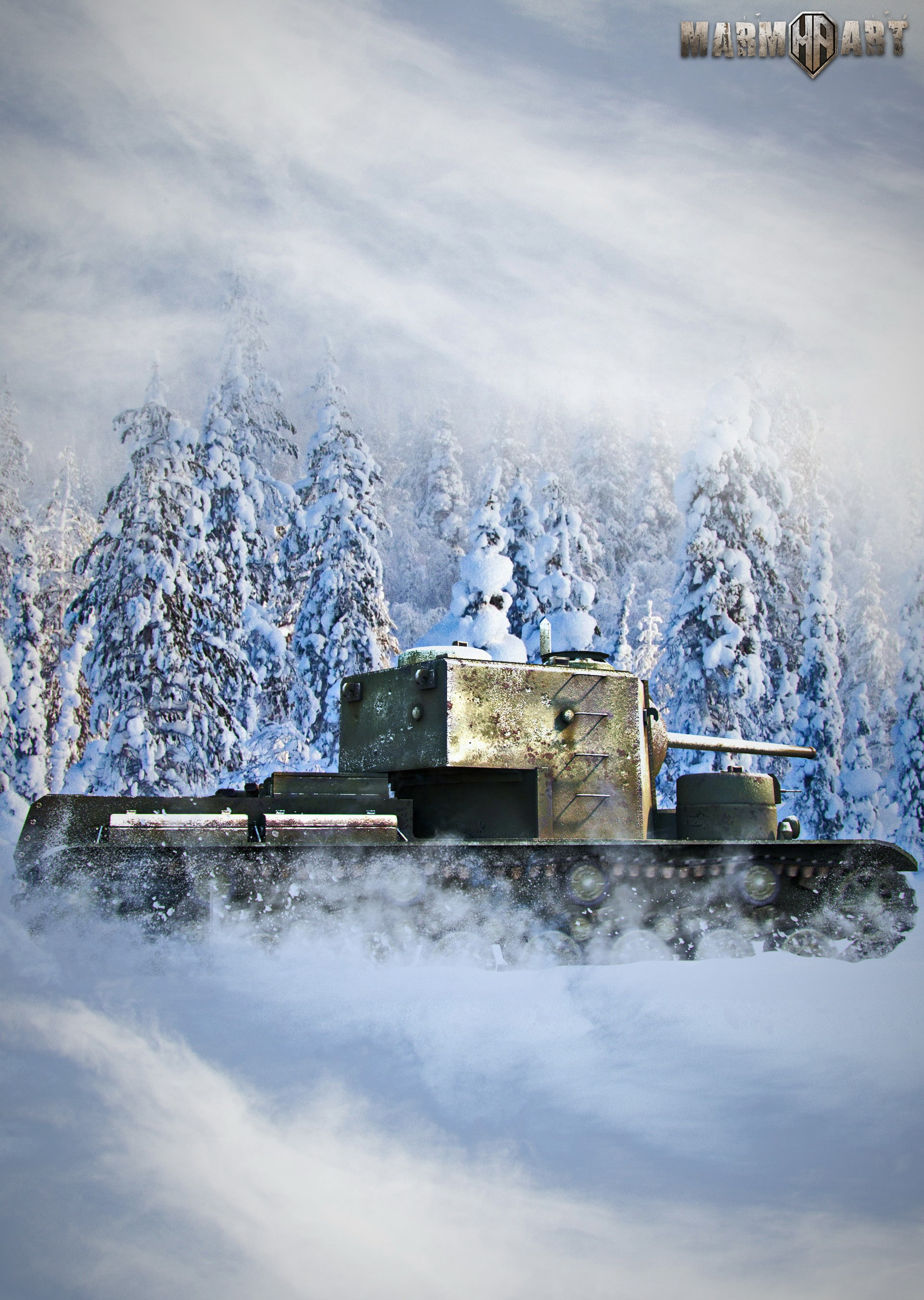 2K, wargaming, video games, tank, KV-5, World of Tanks, Phone HD Wallpaper