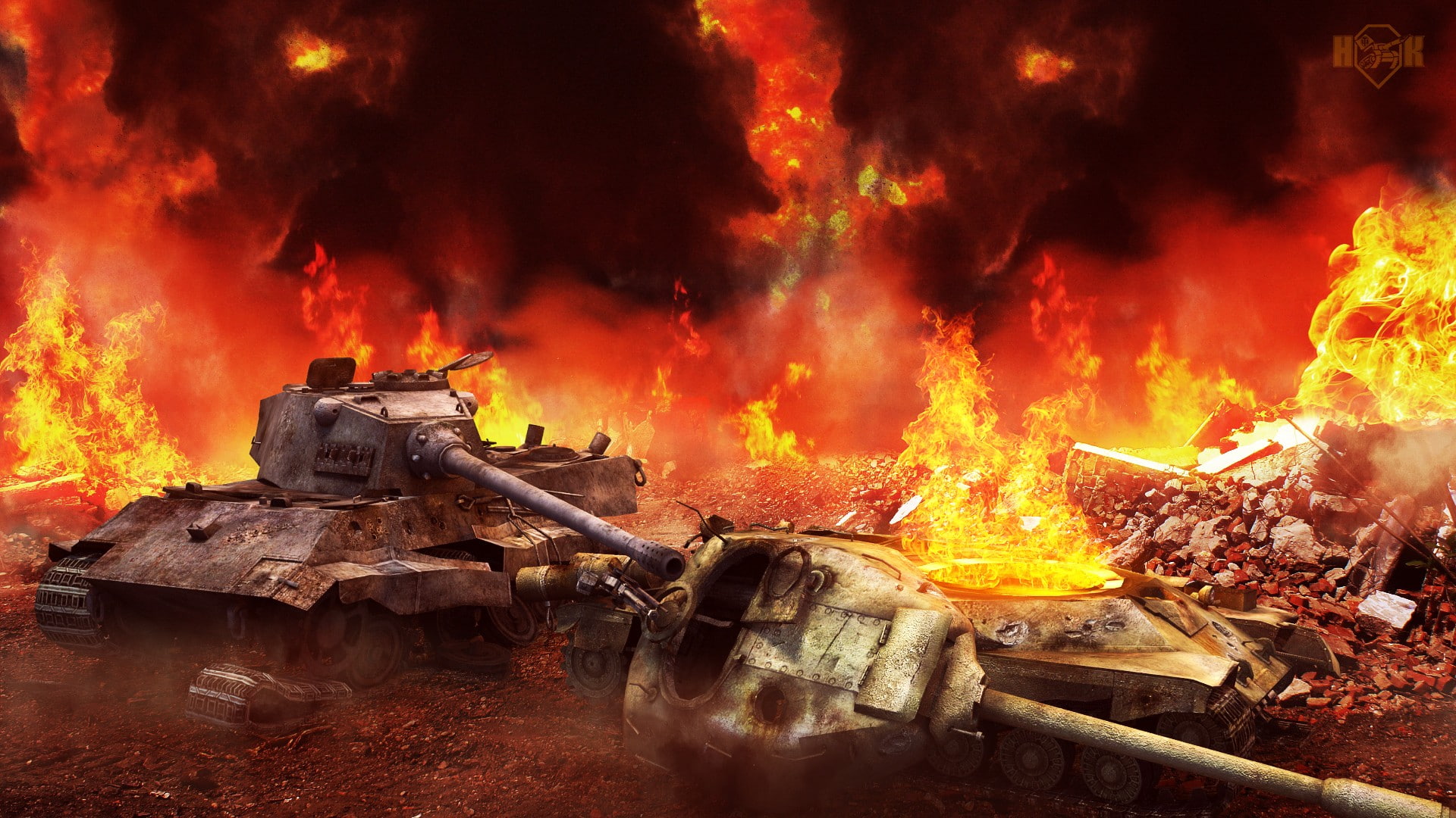 E-75, wargaming, IS-4, World of Tanks, 1080P, tank, video games, HD Wallpaper