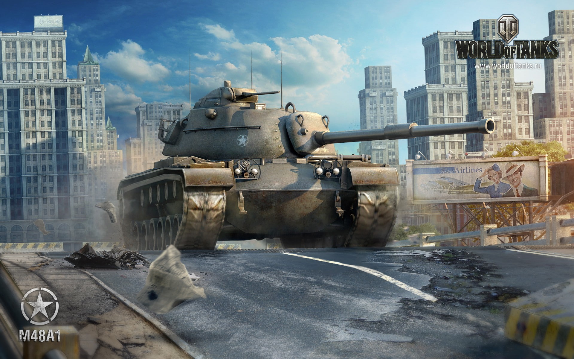 military, no people, land vehicle, 1080P, video games, day, World of Tanks, nature, smoke - physical structure, wargaming, armored tank, outdoors, building exterior, HD Wallpaper