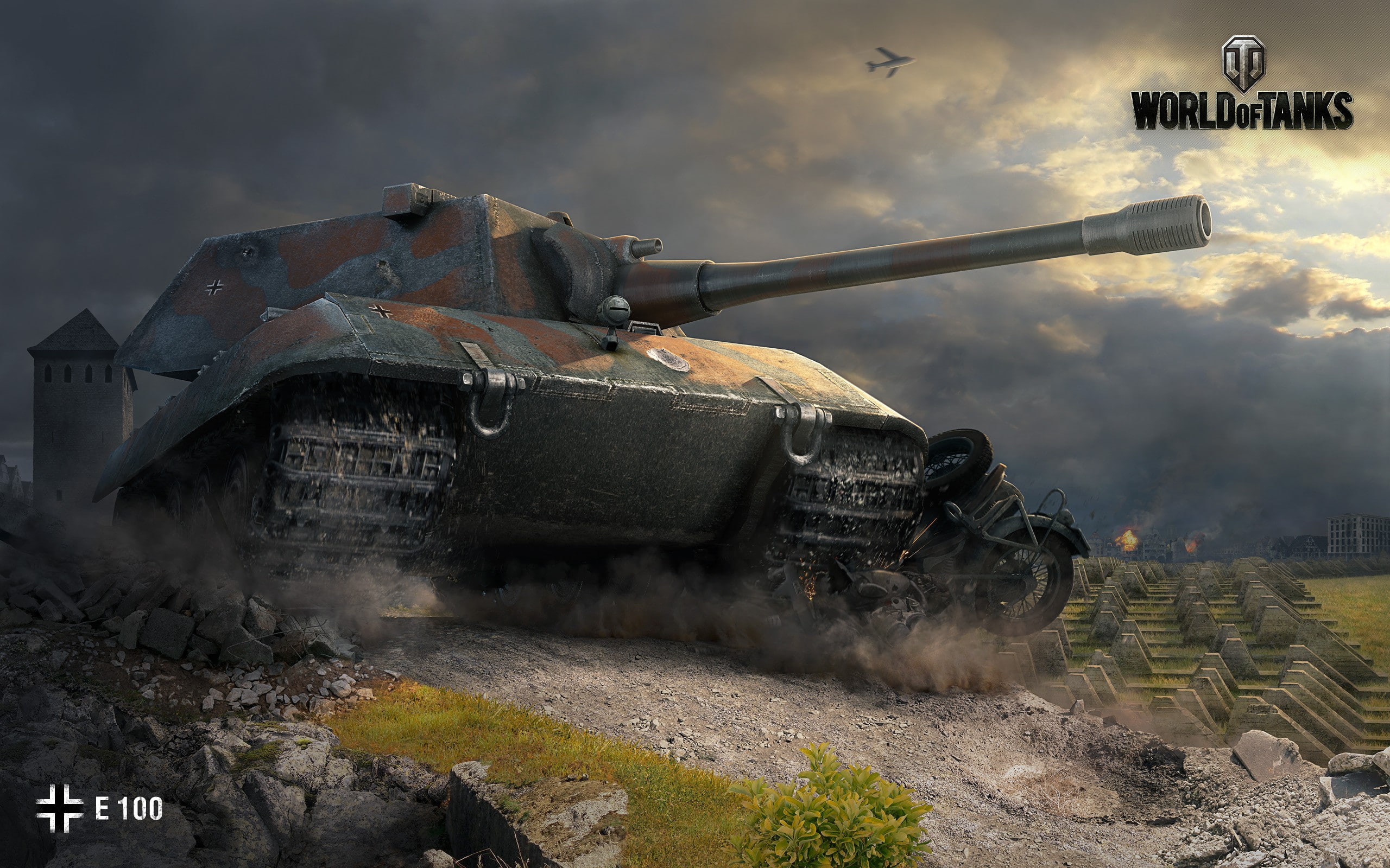 World of Tanks, video games, wargaming, tank, E 100, 2K, HD Wallpaper