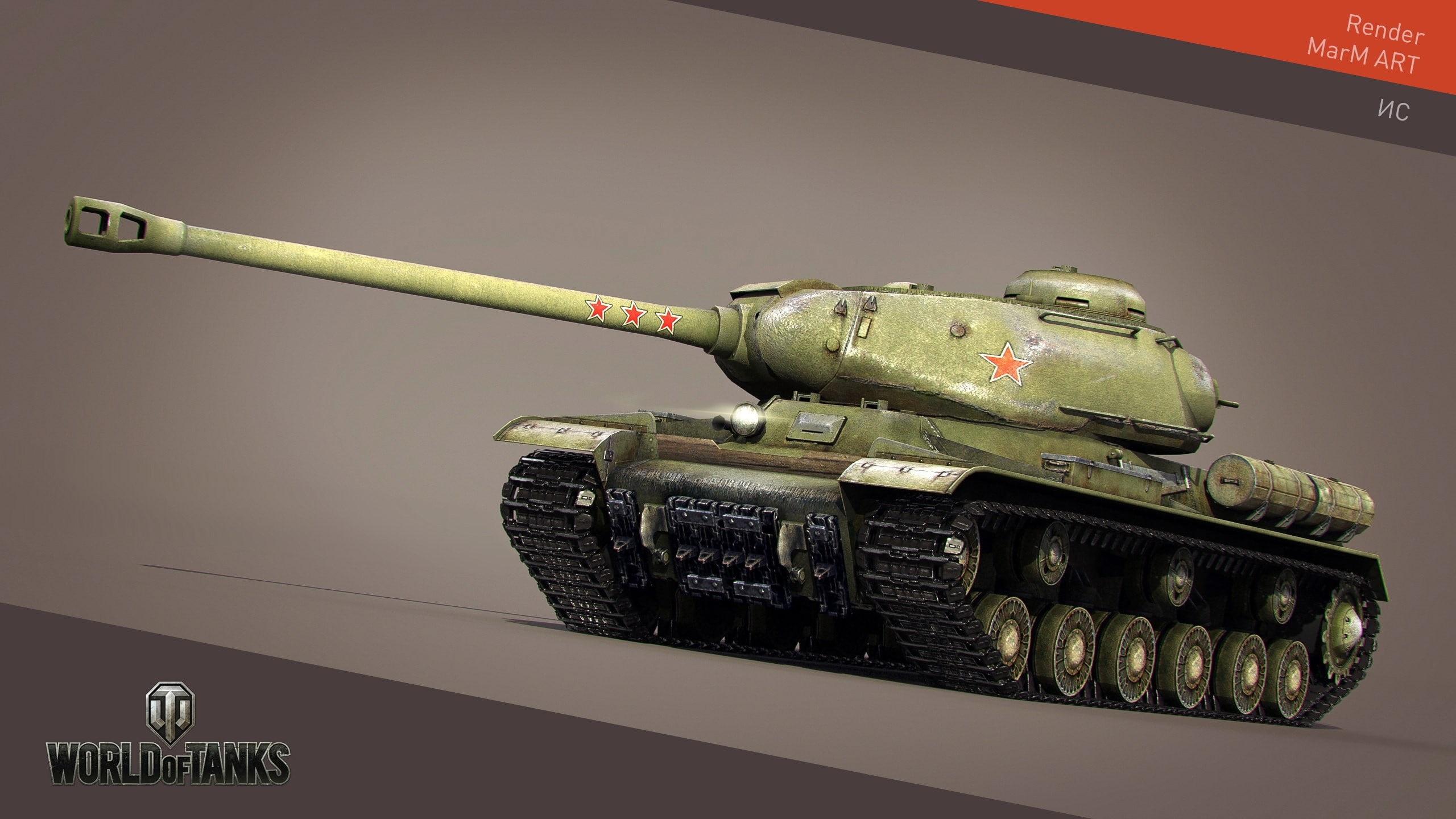 wargaming, IS-2, render, 2K, tank, World of Tanks, video games, HD Wallpaper