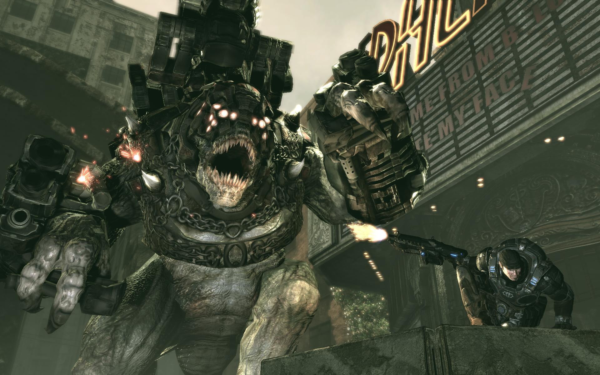 gear, 1080P, x, art, gears of war, video, gears, games, Gear Of War 3, hd, war, HD Wallpaper