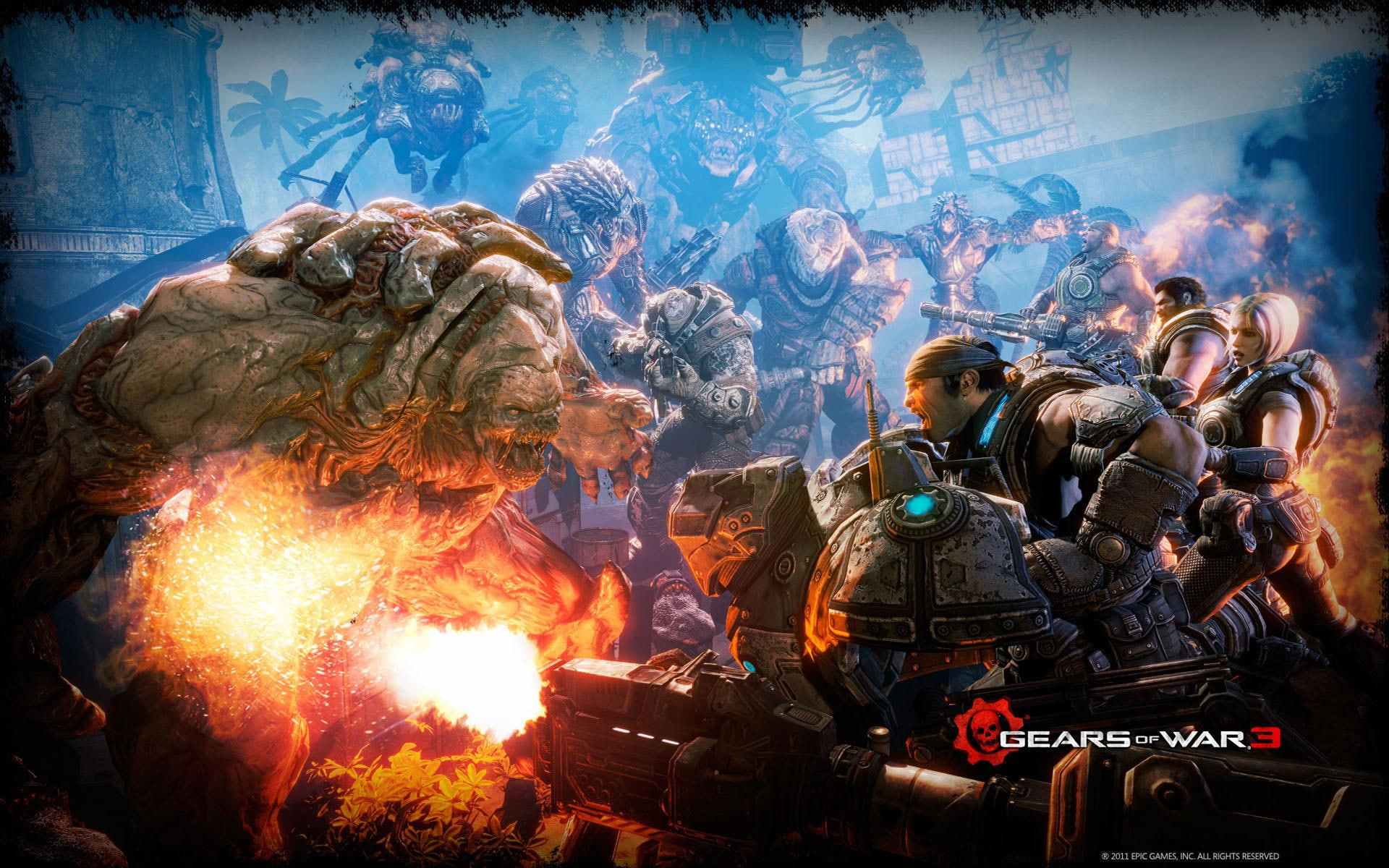 gears, games, battle, war, 1080P, HD Wallpaper