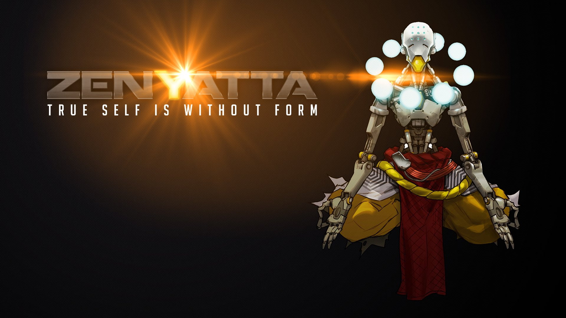 Overwatch, 1080P, Video Game, zen, Zenyatta (Overwatch), illustration, yatta, HD Wallpaper