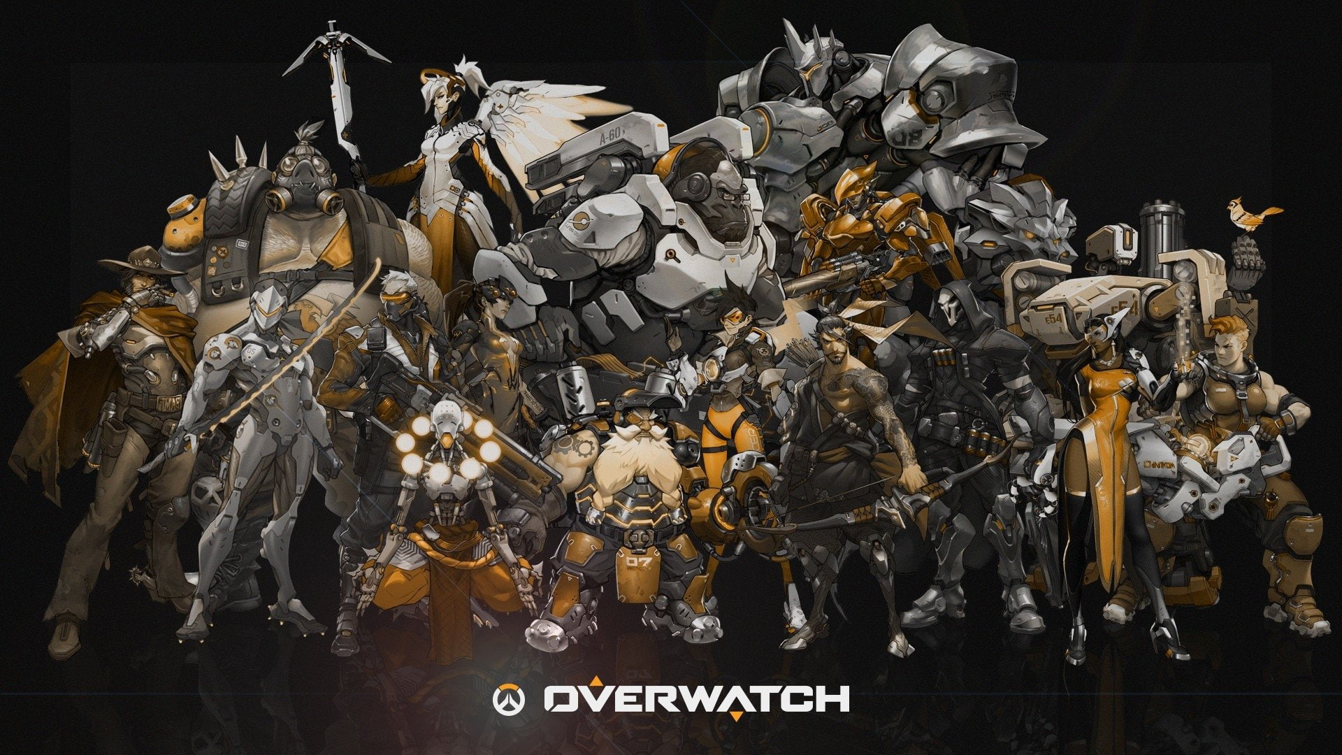 large group of objects, garbage, communication, 1080P, Winston (Overwatch), Hanzo (Overwatch), nature, breaking, science, Reinhardt (Overwatch), Widowmaker (Overwatch), HD Wallpaper
