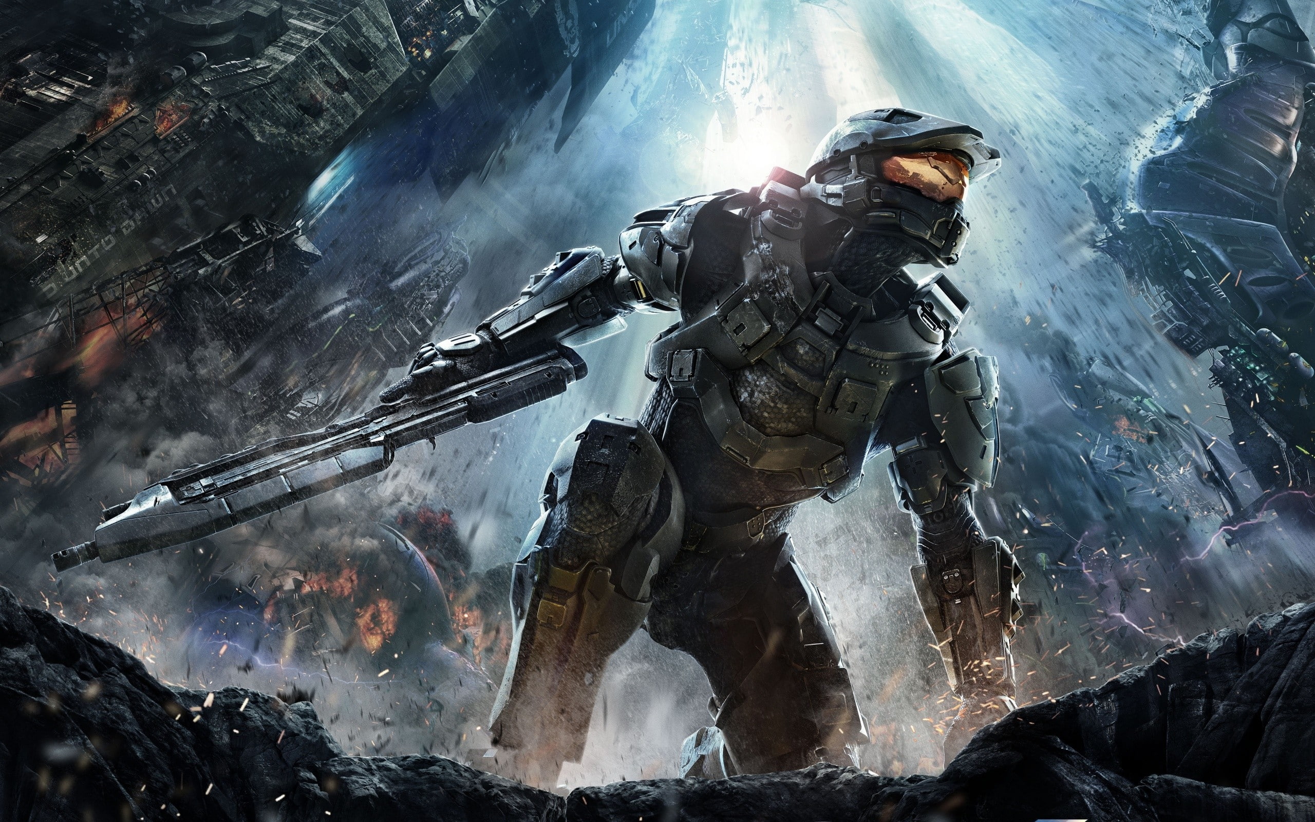 halo, soldiers, Video Games, art, hd, guns, games, video, 2K, x, HD Wallpaper