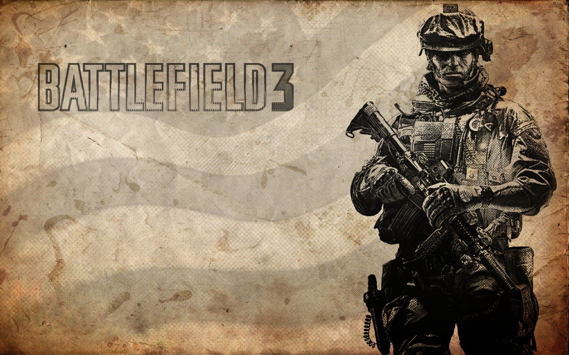 art, 1080P, Military, artwork, soldiers, Battlefield 3, games, video, hd, battlefield, weapons, aircraft, Video Games, HD Wallpaper