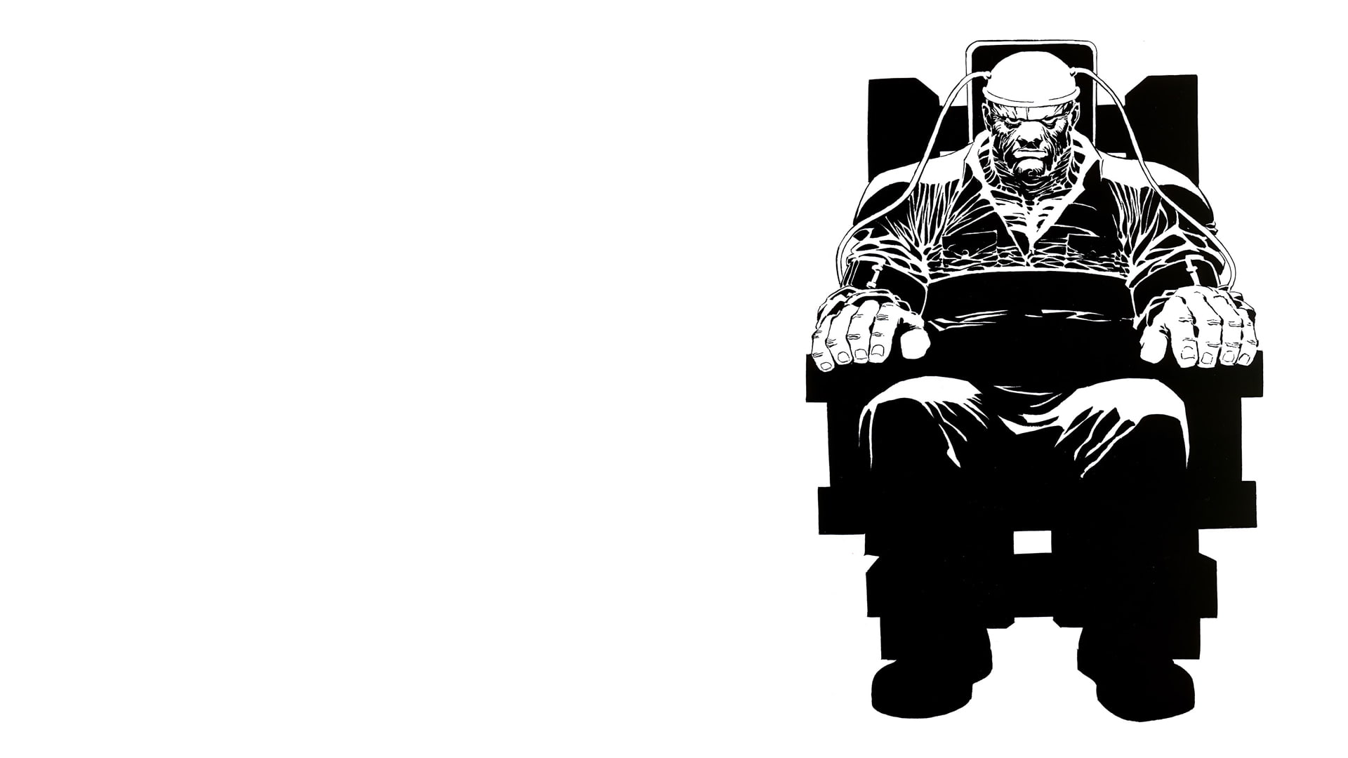 1080P, white, sin, marv, city, hd, cartoon/comic, bw, HD Wallpaper