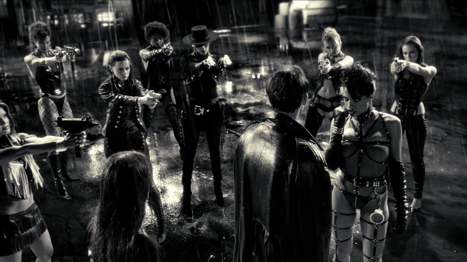 1080P, Sin City, monochrome, movies, HD Wallpaper