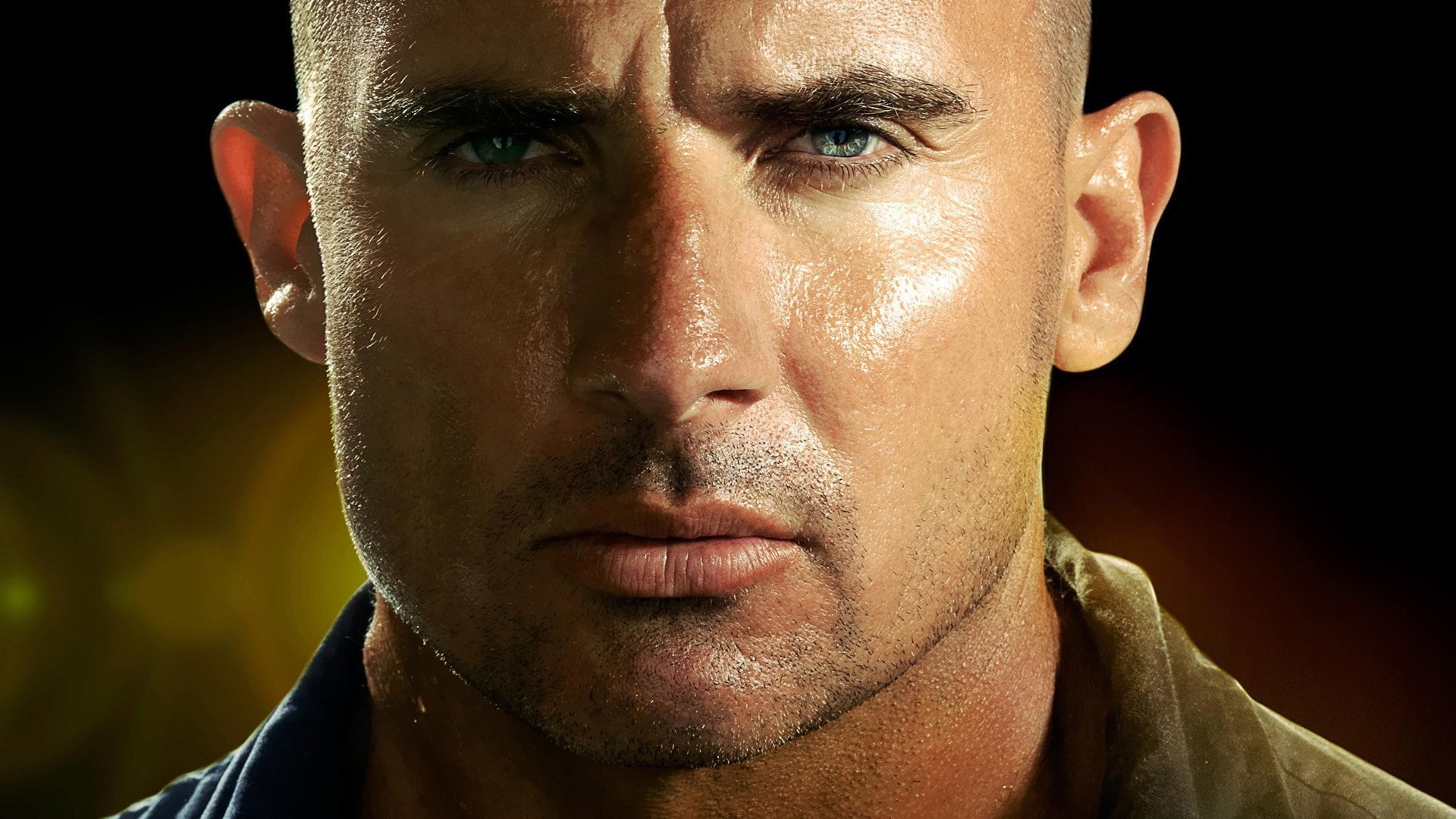 close-up, athlete, human body part, human face, determination, men, serious, looking at camera, studio shot, indoors, headshot, sportsman, one person, prison break, HD Wallpaper