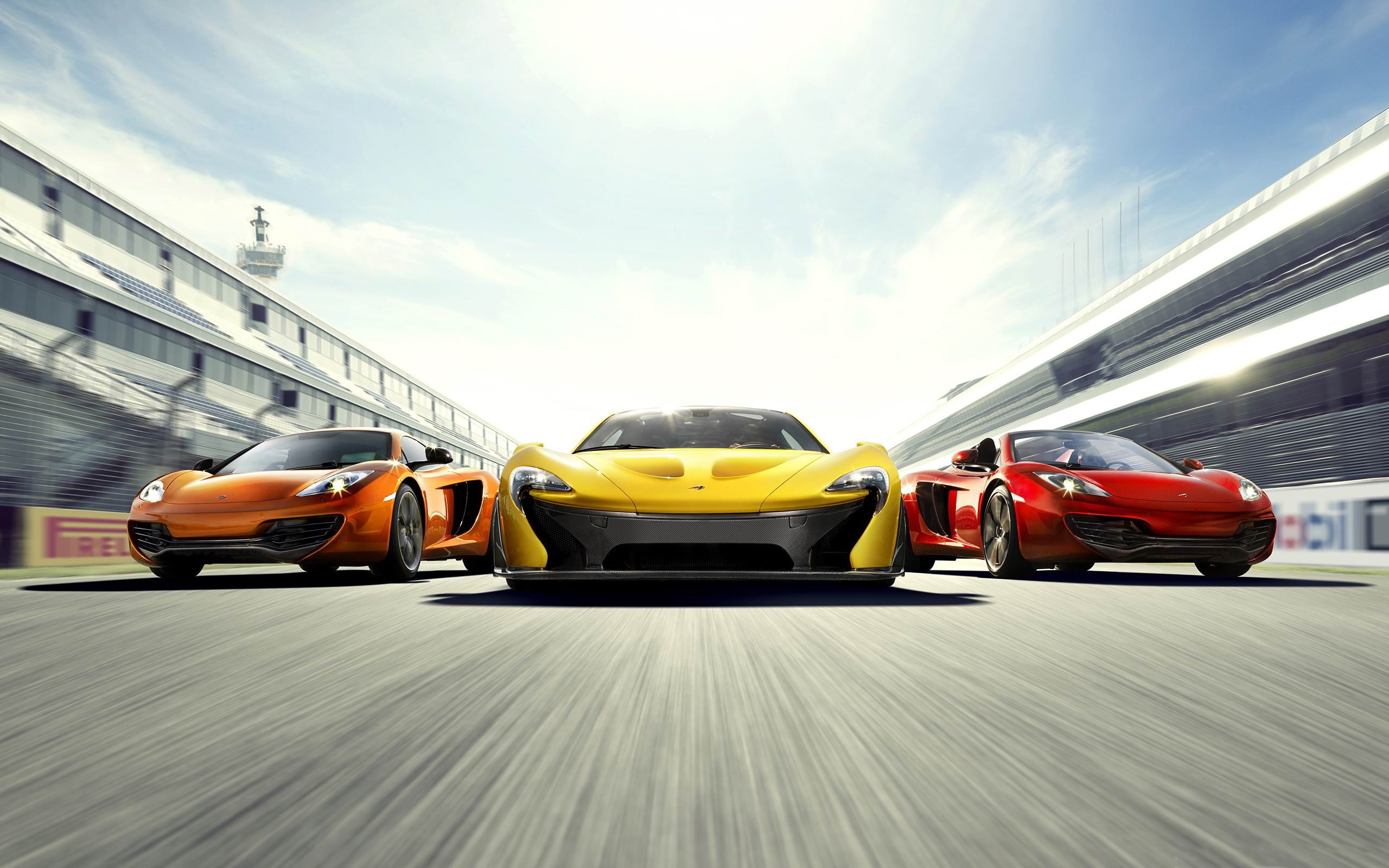 outdoors, 2K, car, transportation, city, red, mode of transportation, day, land vehicle, supercars, motion, architecture, motor vehicle, on the move, wallpa, HD Wallpaper