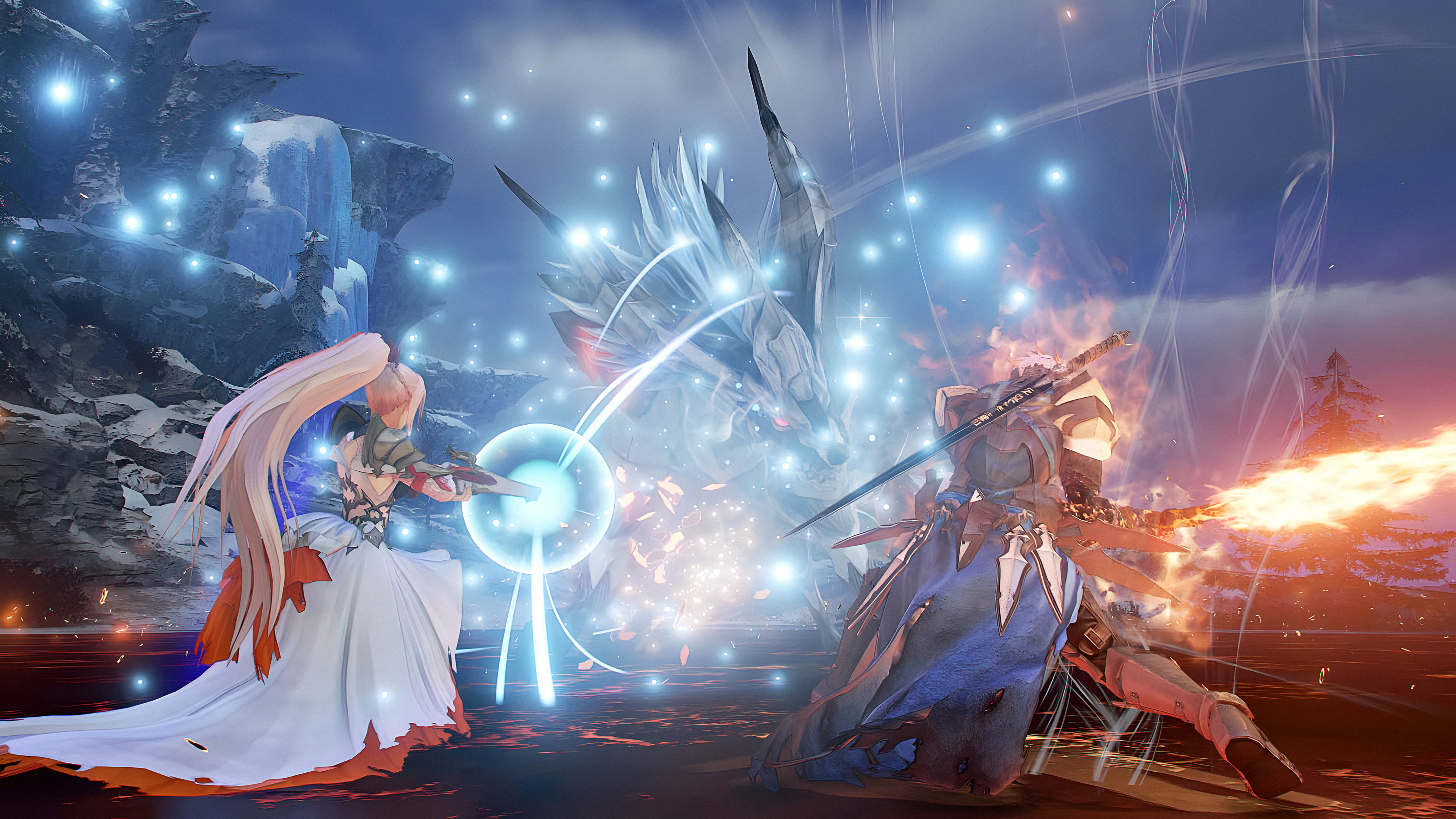 video game art, BANDAI NAMCO Entertainment, Tales of Arise, video game boys, video game girls, 4K, men, Alphen (Tales of Arise), 4K, Shionne (Tales of Arise), HD Wallpaper