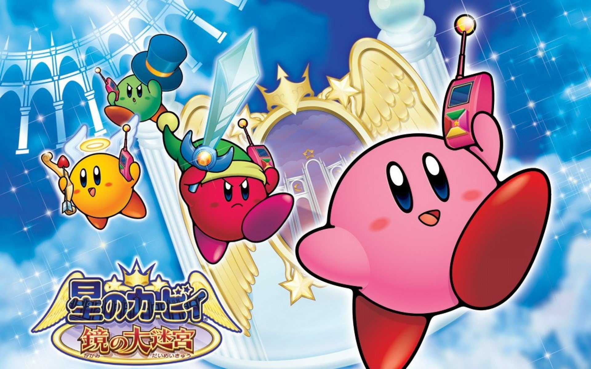 nintendo, scrolling, family, 1080P, platform, kirby, HD Wallpaper