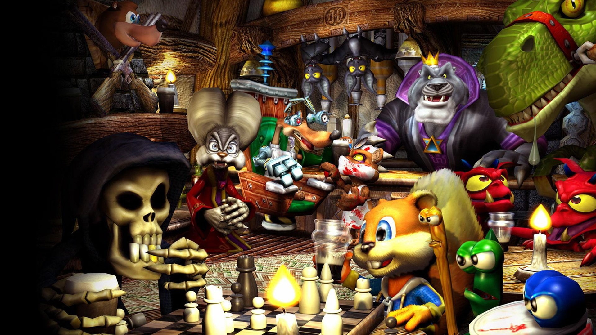 squirrel, adventure, action, family, 1080P, platform, conkers, conker, HD Wallpaper