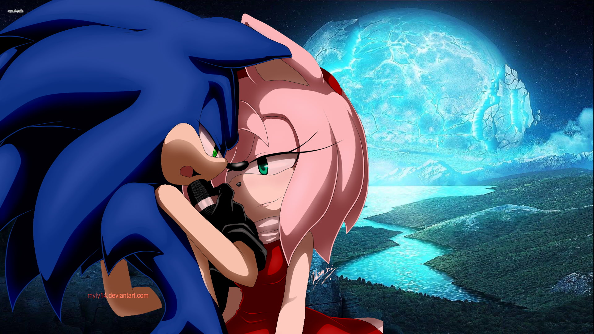 1080P, Amy Rose, Sonic the Hedgehog, video games, HD Wallpaper