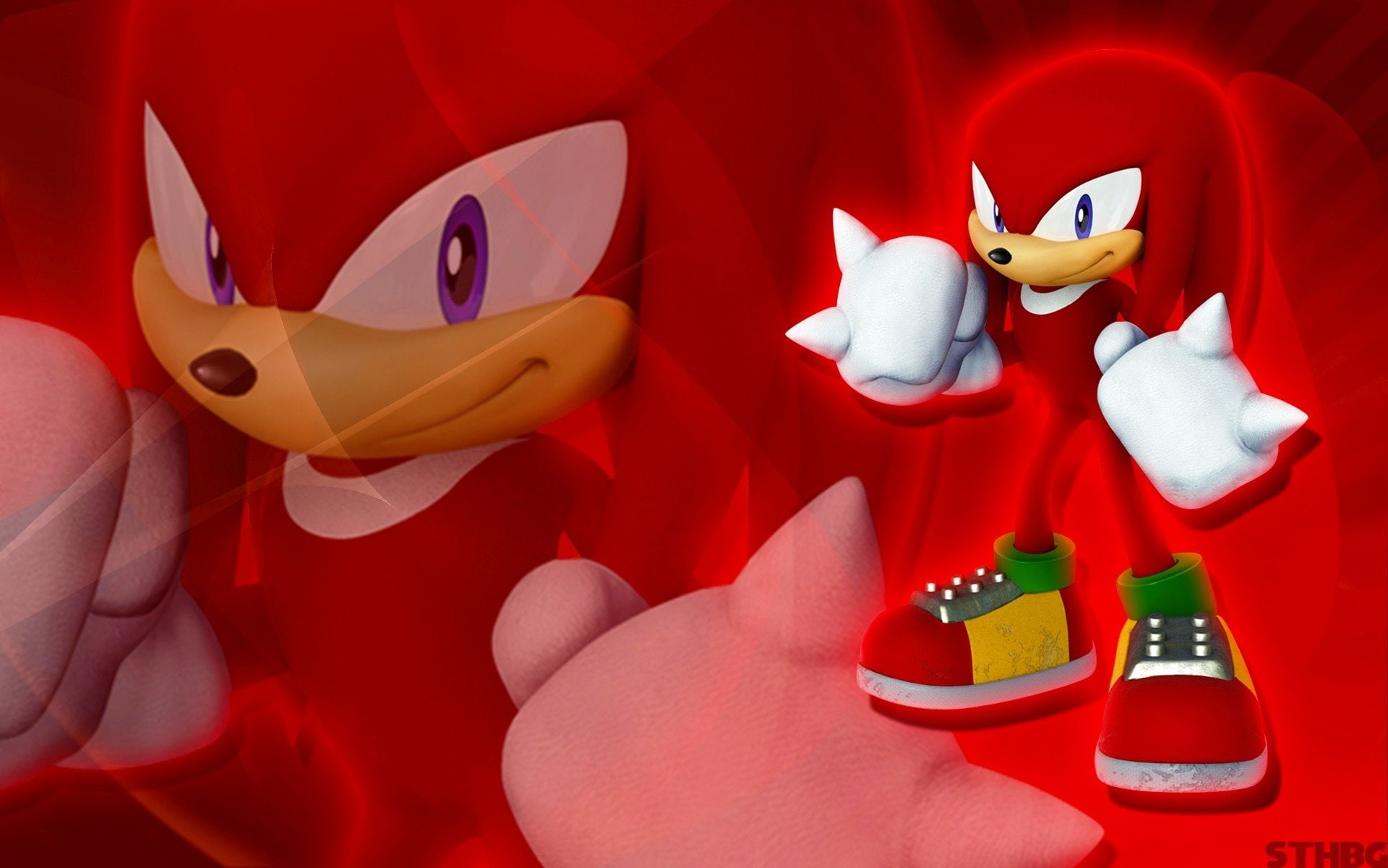 1080P, Sonic the Hedgehog, Knuckles the Echidna, Sonic, HD Wallpaper