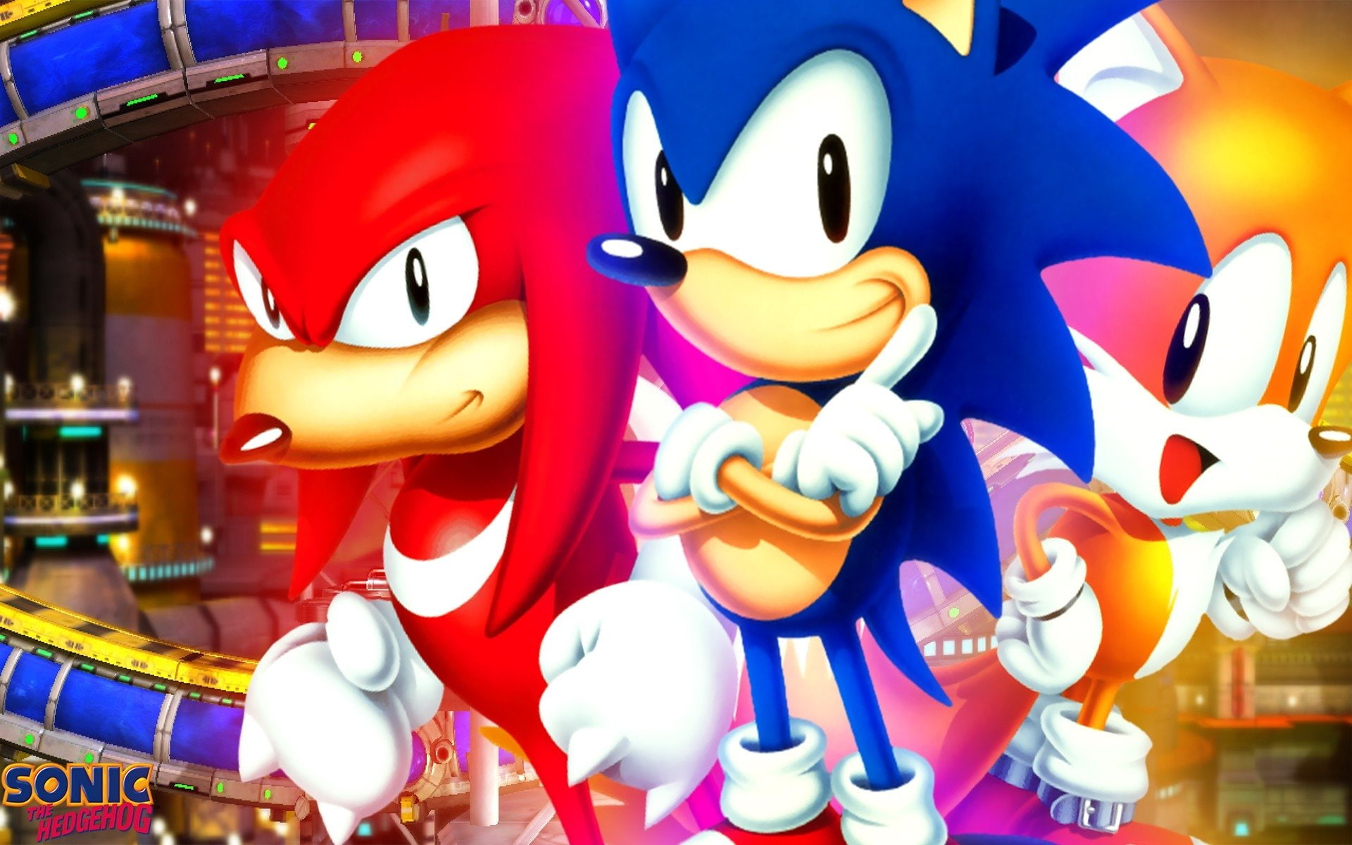 Sonic the Hedgehog, 1080P, Sonic the Hedgehog 2 and Knuckles, Video Game, Knuckles the Echidna, Miles " Tails" Prower, HD Wallpaper