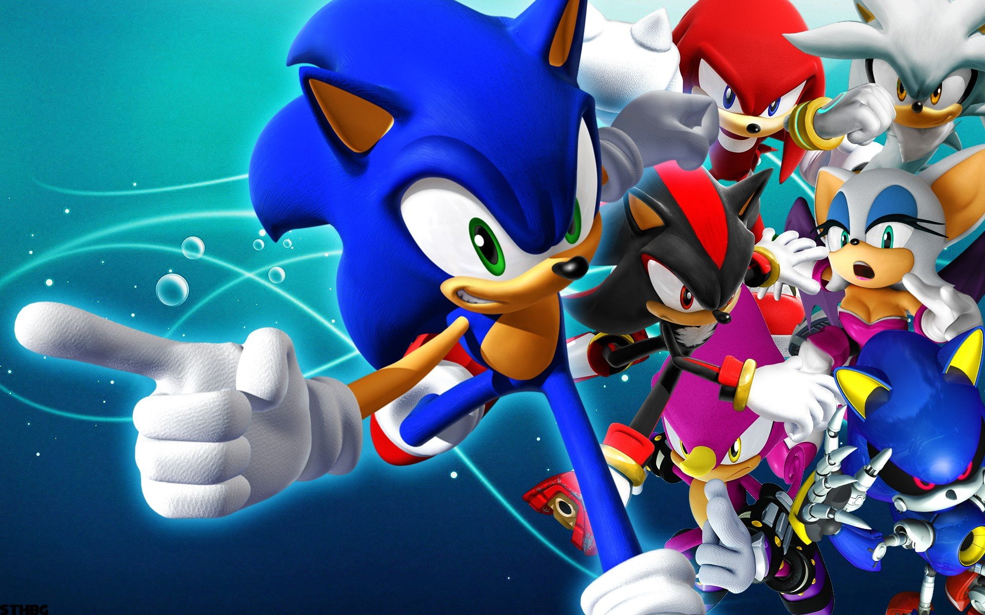 Sonic The Hedgehog, Metal Sonic, 1080P, Knuckles, Shadow The Hedgehog, Sonic, HD Wallpaper