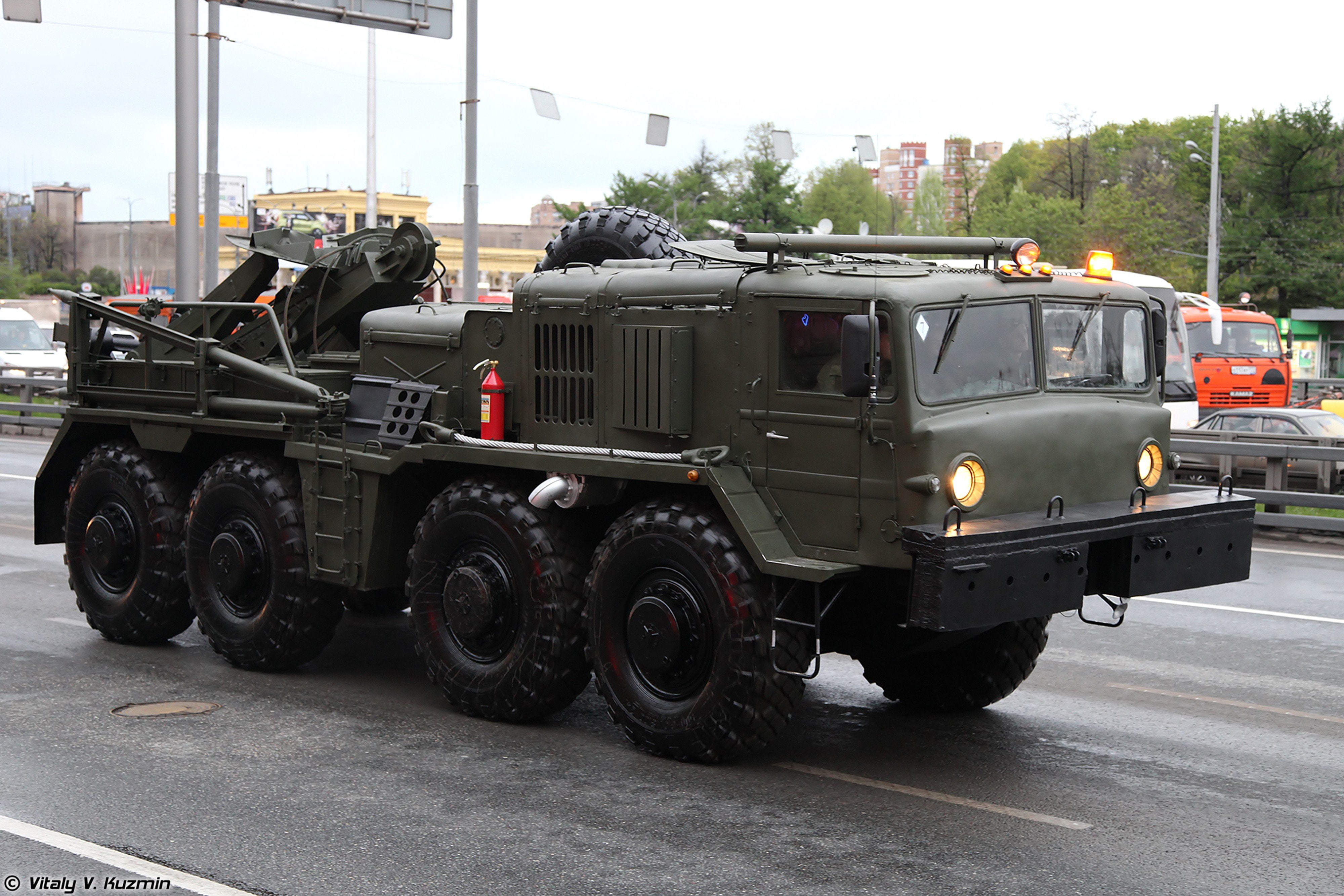 wheeled, 2014, russia, maz, tractor, evacuation, vehicle, parade, russian, 4000x2667, 4K, army, carrier, victory, moscow, military, star, ket, day, rehearsal, HD Wallpaper