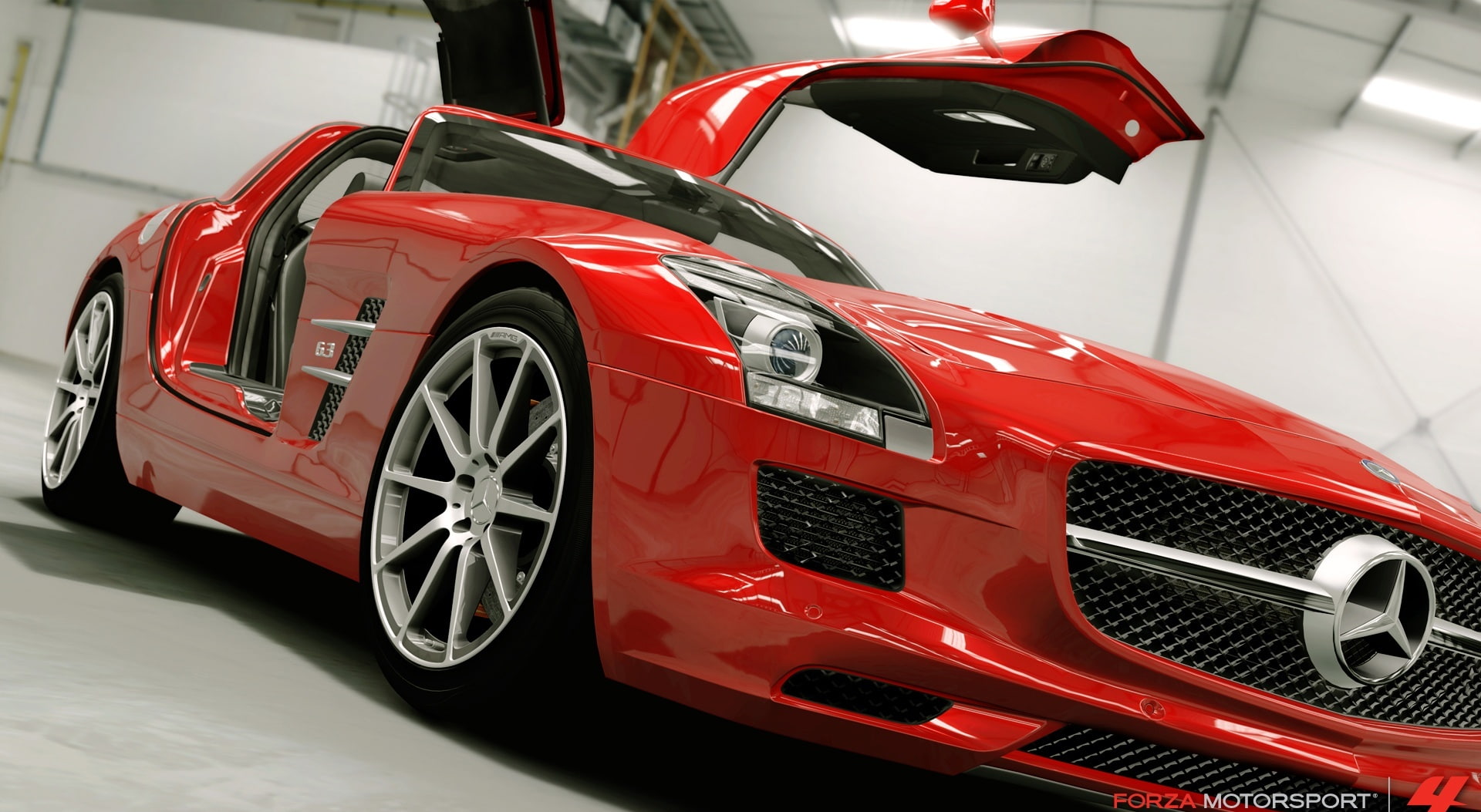 transportation, Games, stationary, tire, mode of transportation, amg, showroom, land vehicle, vintage car, shiny, wheel, wealth, luxury, Forza Motorsport, HD Wallpaper