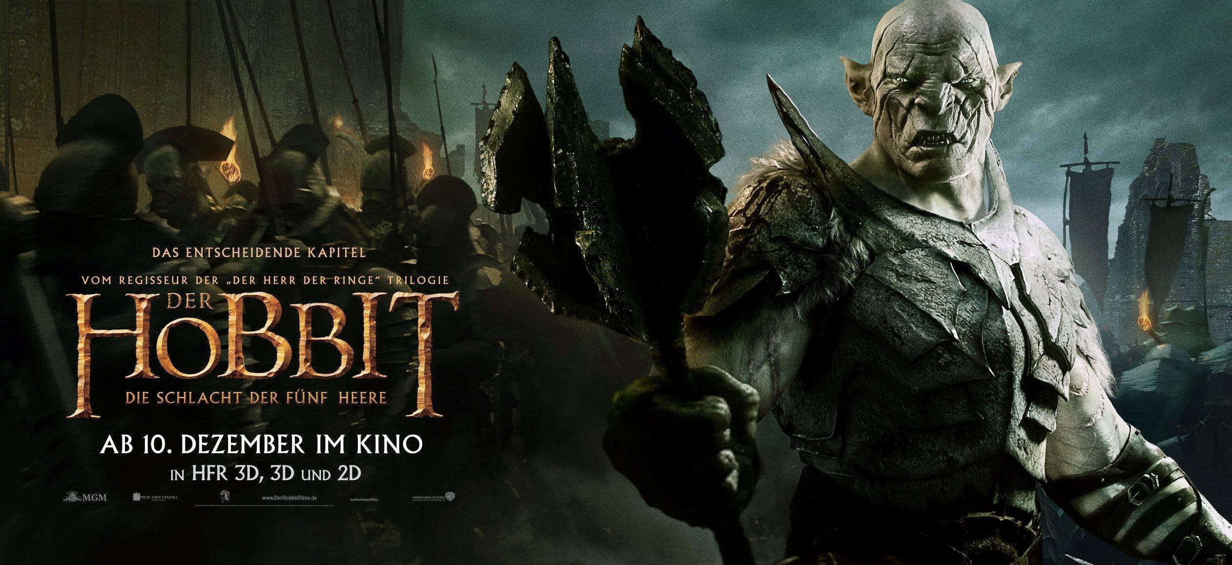 fantasy, lotr, battle-five-armies, lord, hobbit, adventure, battle, 1080P, armies, rings, HD Wallpaper