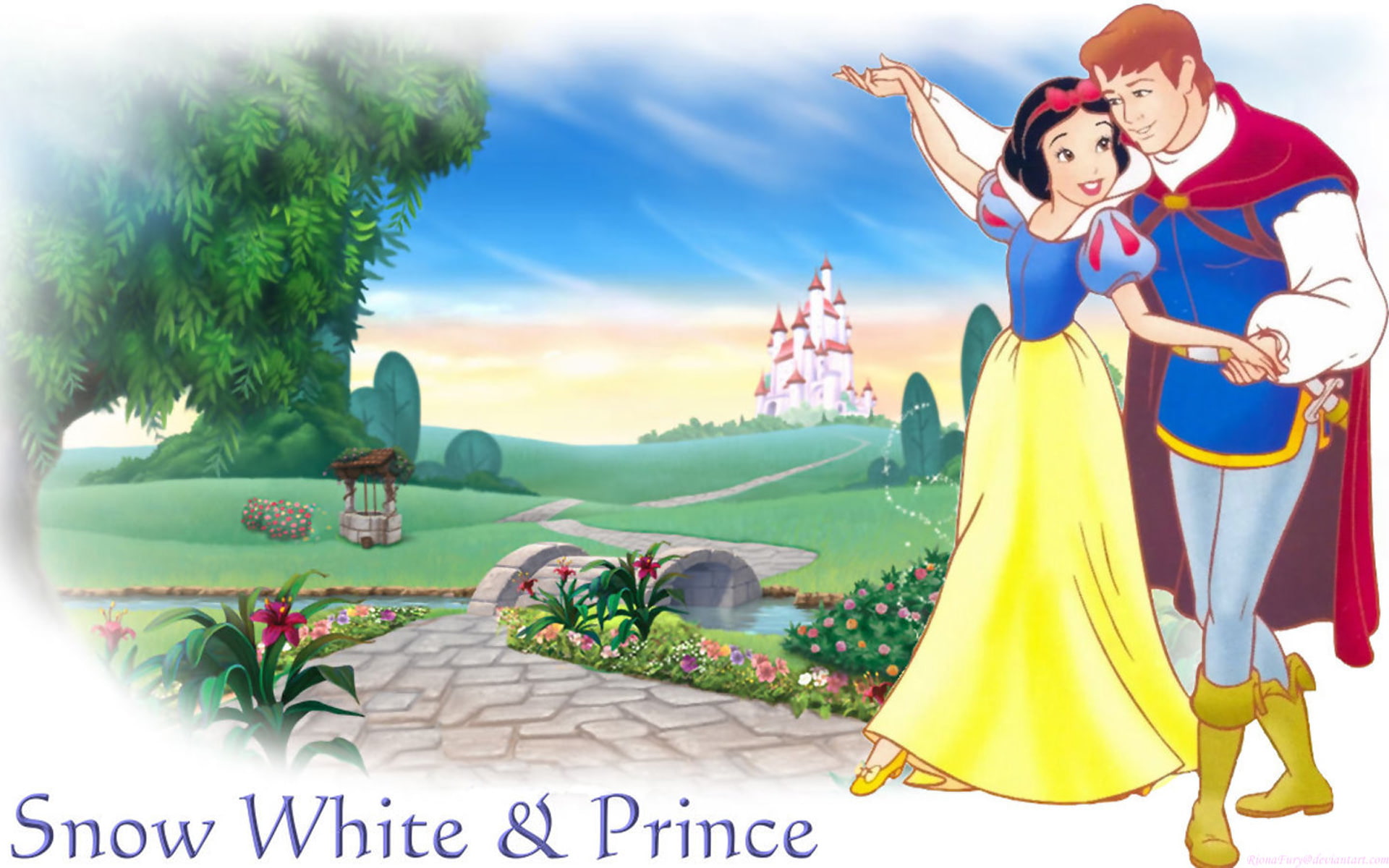 prince, dwarfs, white, snow, desktopx, cartoon, 1080P, hd, seven, HD Wallpaper