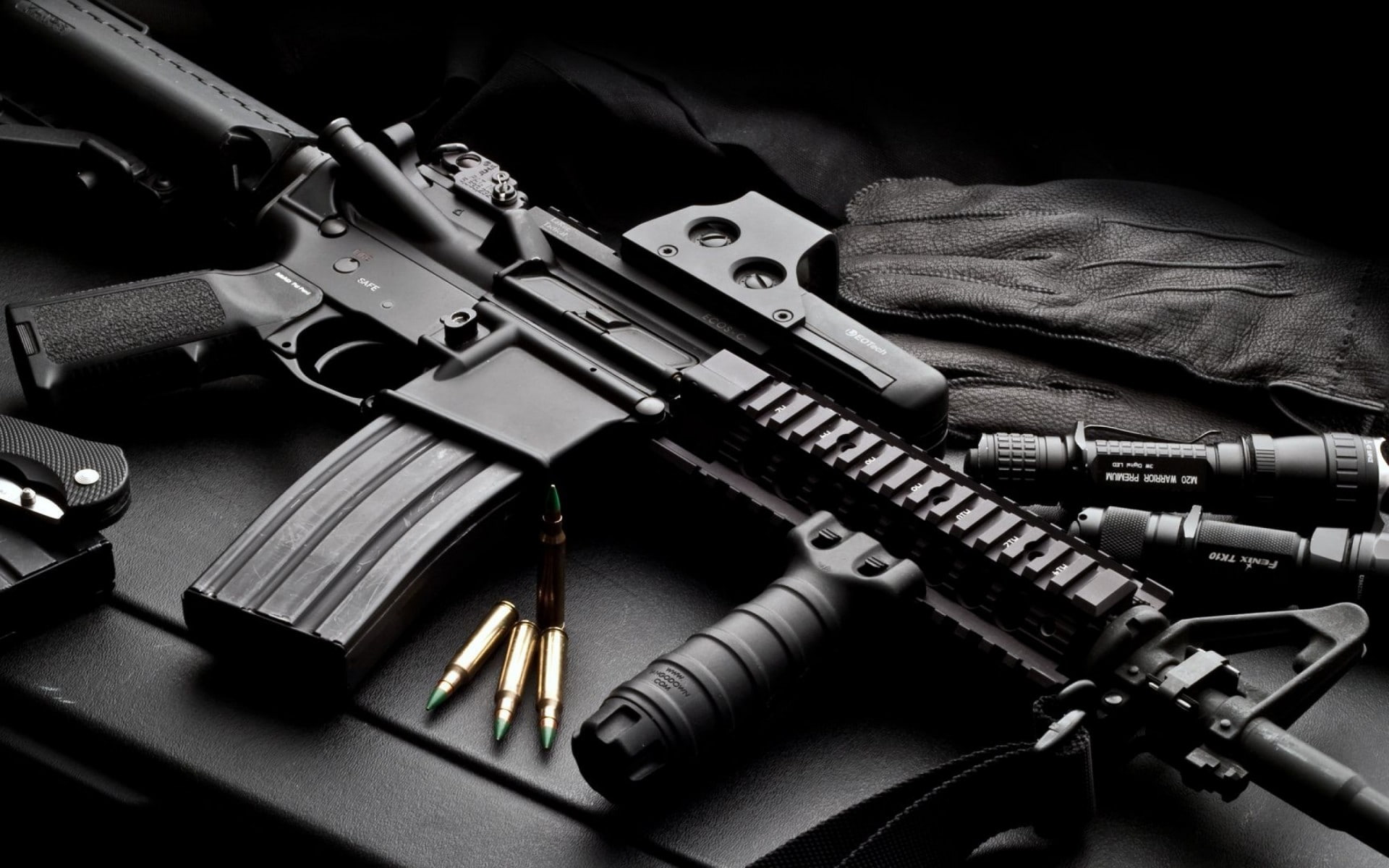 rifle, heckler, weapon, gun, 1080P, koch, ammo, 416, military, HD Wallpaper
