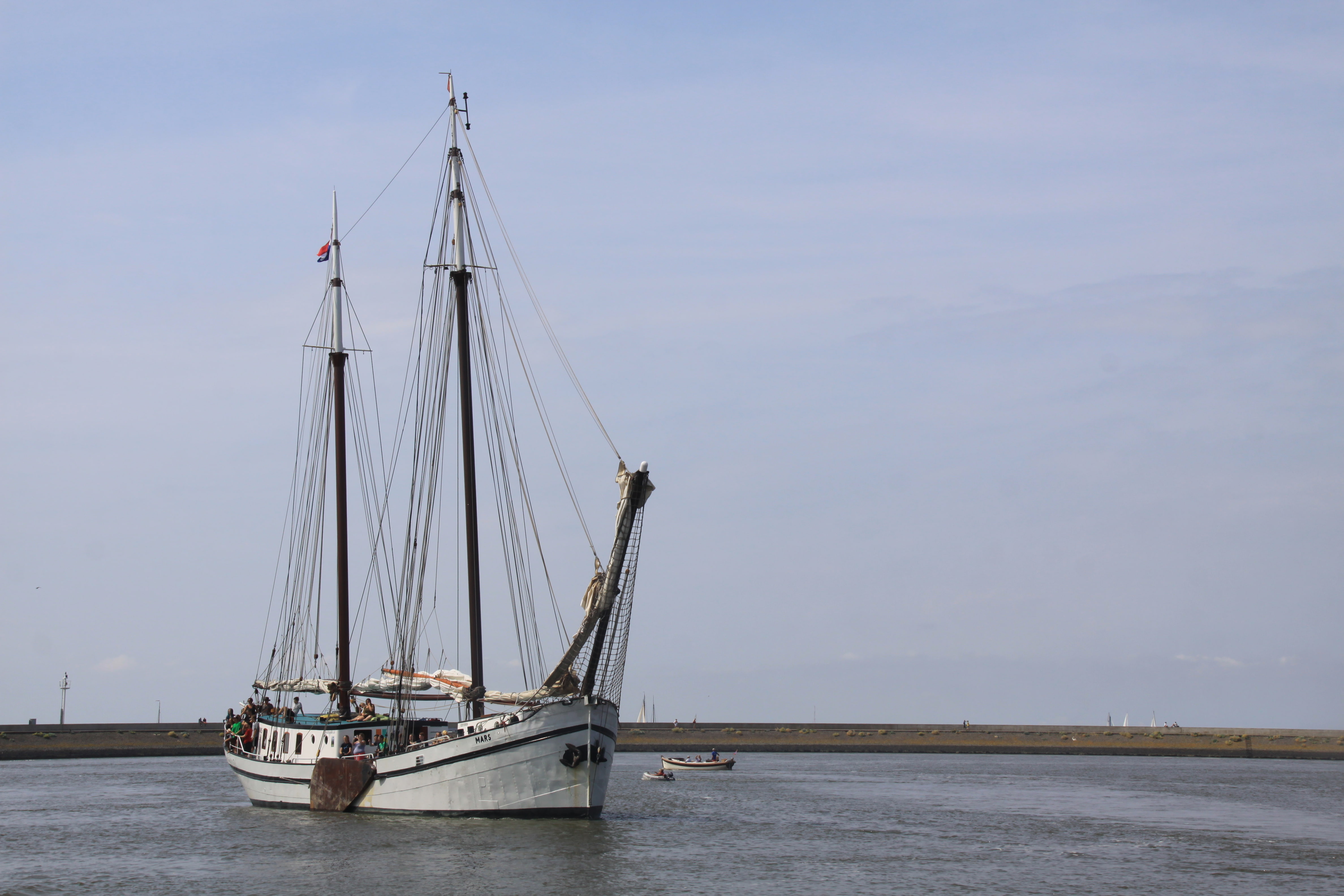 nature, sea, cloud - sky, sky, outdoors, mast, sailing, transportation, mode of transportation, pole, sailboat, tallship, waterfront, moored, day, no people, HD Wallpaper