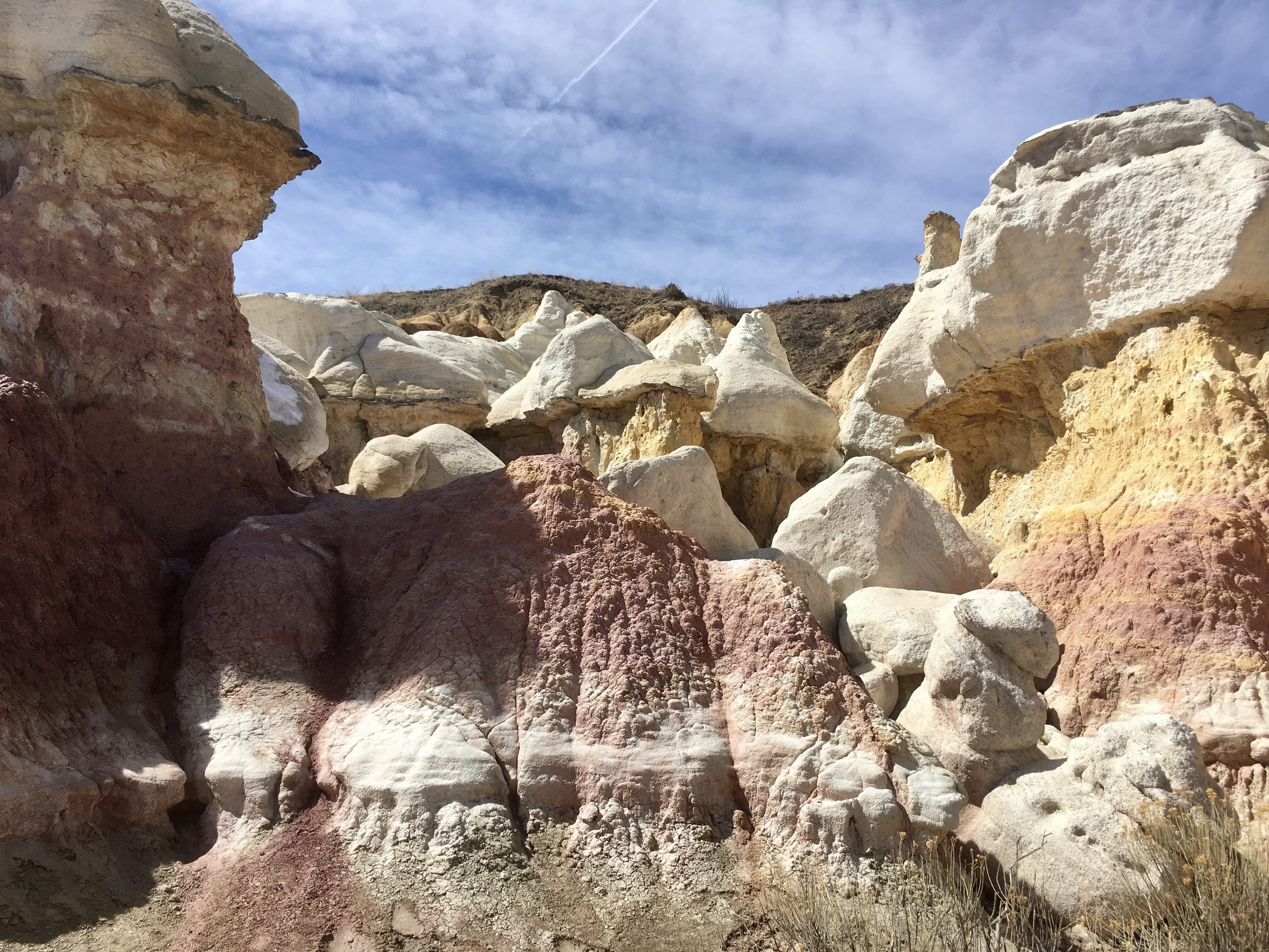 hiking, scenic, physical geography, calhan, non-urban scene, paint mines, rock - object, travel, travel destinations, beauty in nature, rock formation, HD Wallpaper