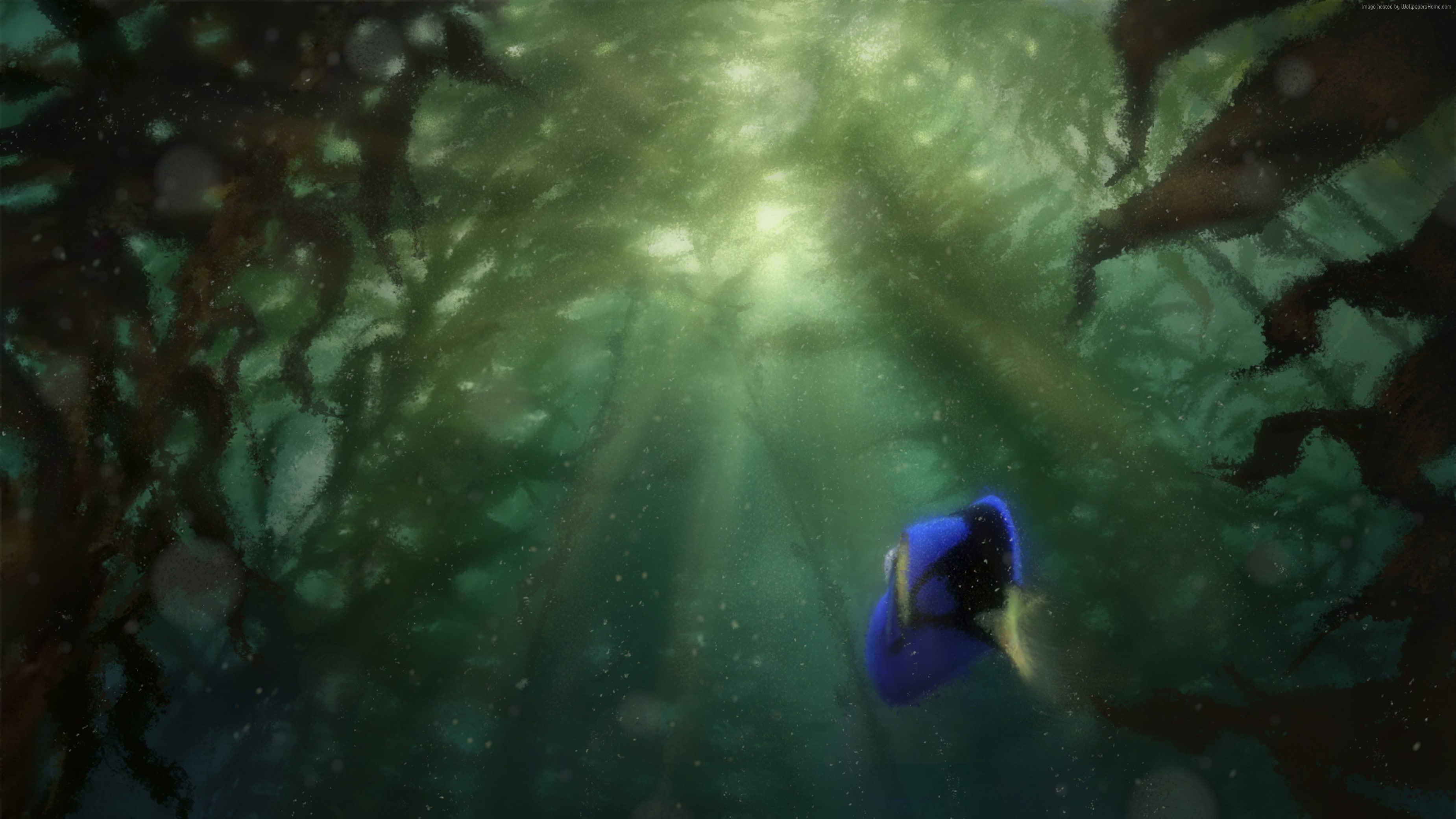 2K, Finding Dory, animation, nemo, Pixar, fish, HD Wallpaper