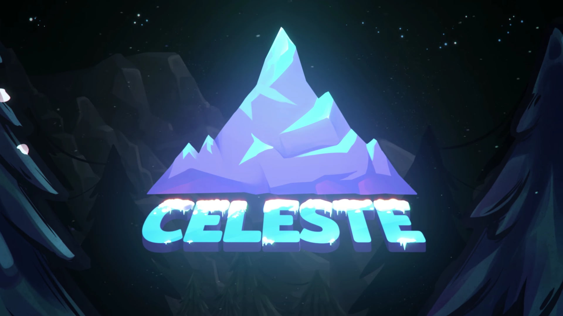 blue, communication, city, glass - material, night, sign, low angle view, arrow symbol, built structure, Celeste, Video Game, indoors, nature, illuminated, HD Wallpaper
