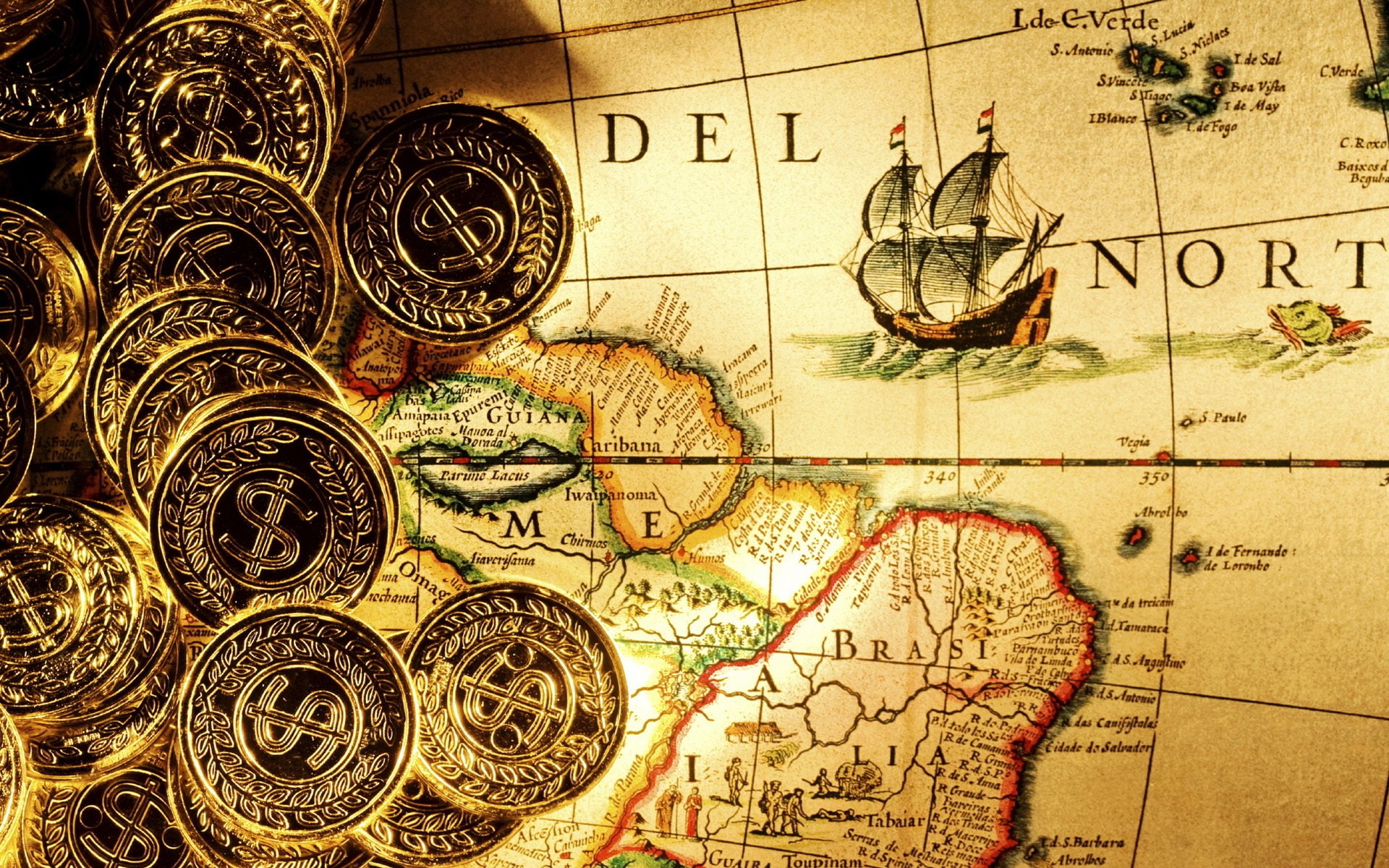 Map, Treasure, Misc, 1080P, HD Wallpaper