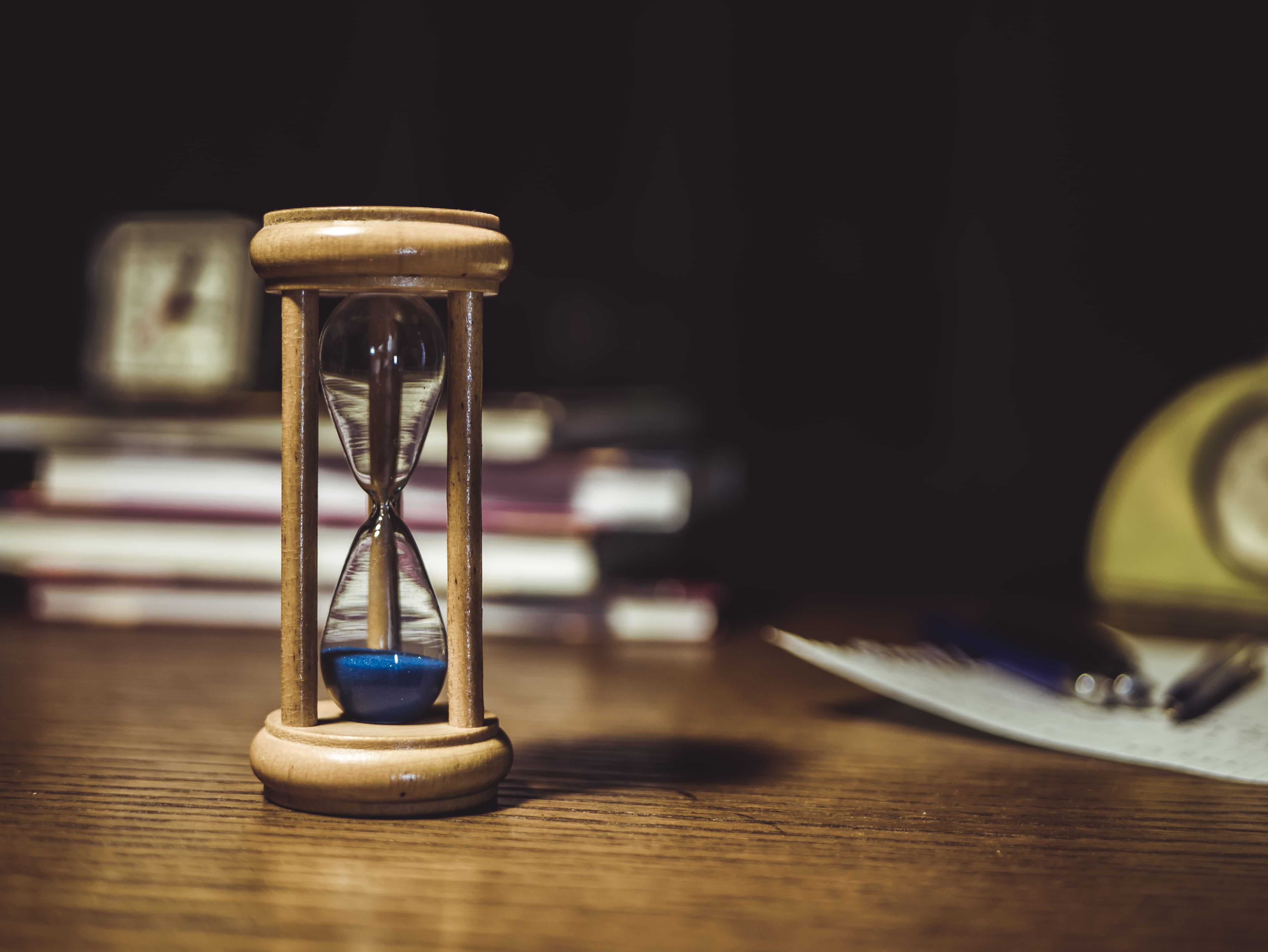 hourglass, nature, single object, indoors, instrument of measurement, still life, timepiece, classic, vintage, time, wood - material, timer, antique, wooden, HD Wallpaper