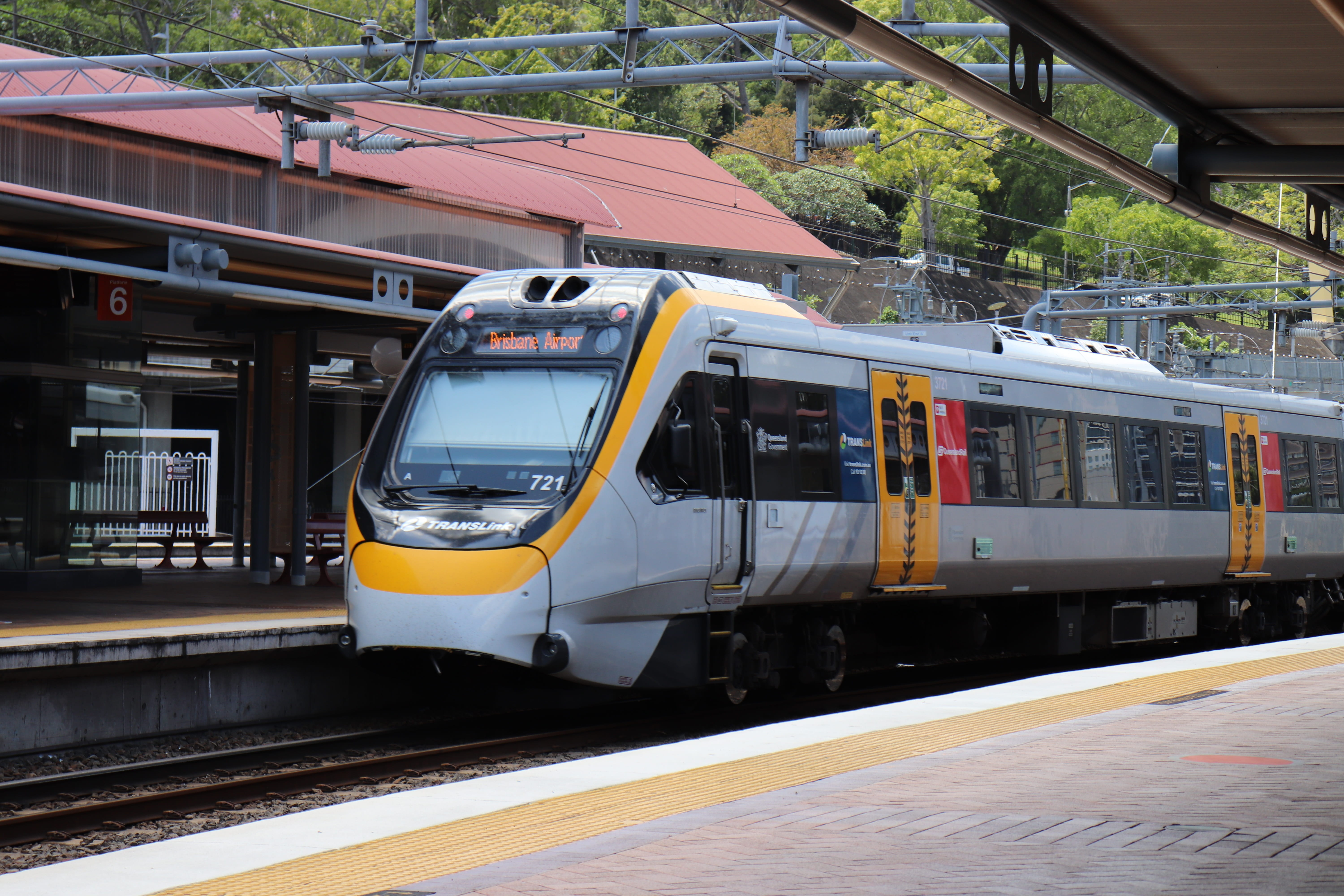 railroad track, gen, built structure, 5K, railroad station platform, arrival, translink, next, public transportation, electric train, mode of transportation, HD Wallpaper