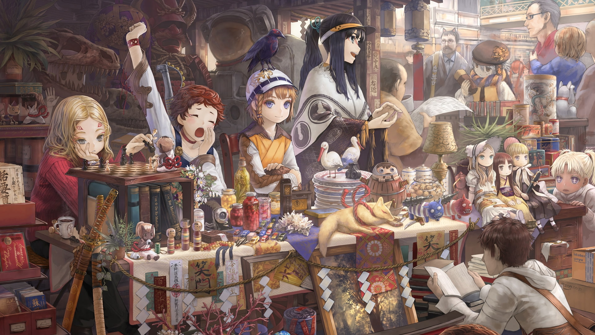 hot, art, blondes, anime, toys, x, weapons, hd, shop, girls, books, 1080P, HD Wallpaper
