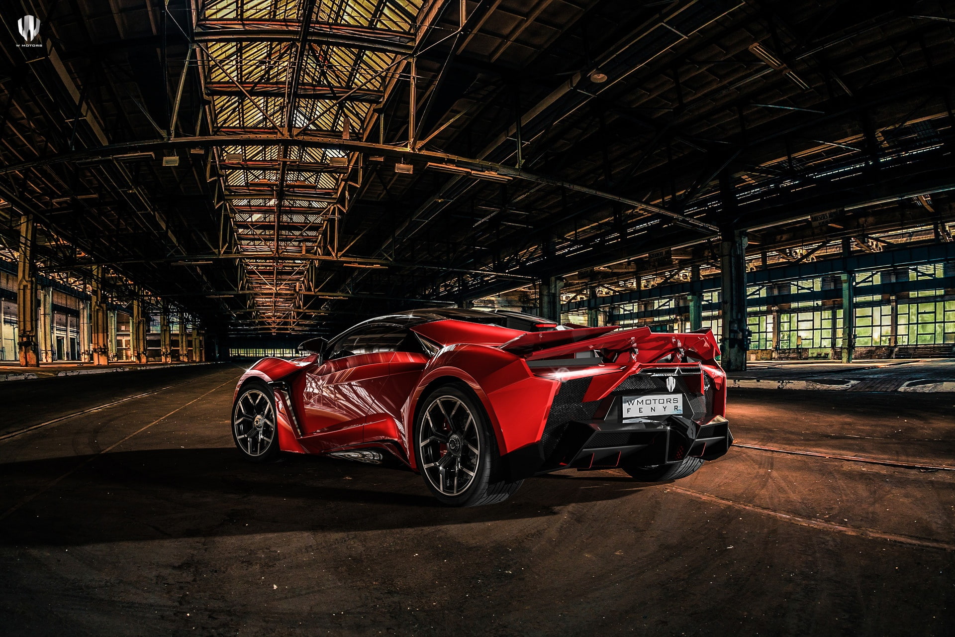 Benoit Fraylon, indoors, 1080P, car, building, Fenyr Supersport, stationary, motor vehicle, city, day, red cars, mode of transportation, absence, built structure, HD Wallpaper
