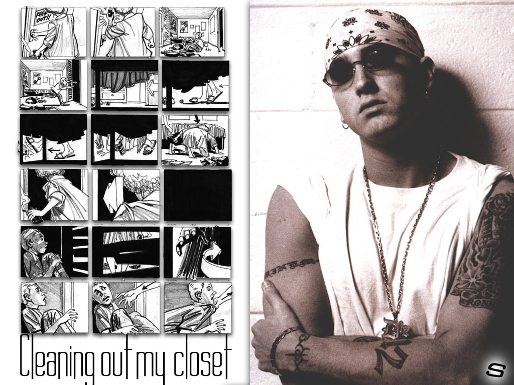 art, 480P, Comic, entertainment, hd, eminem, d12, cleaning, my, music, closet, HD Wallpaper